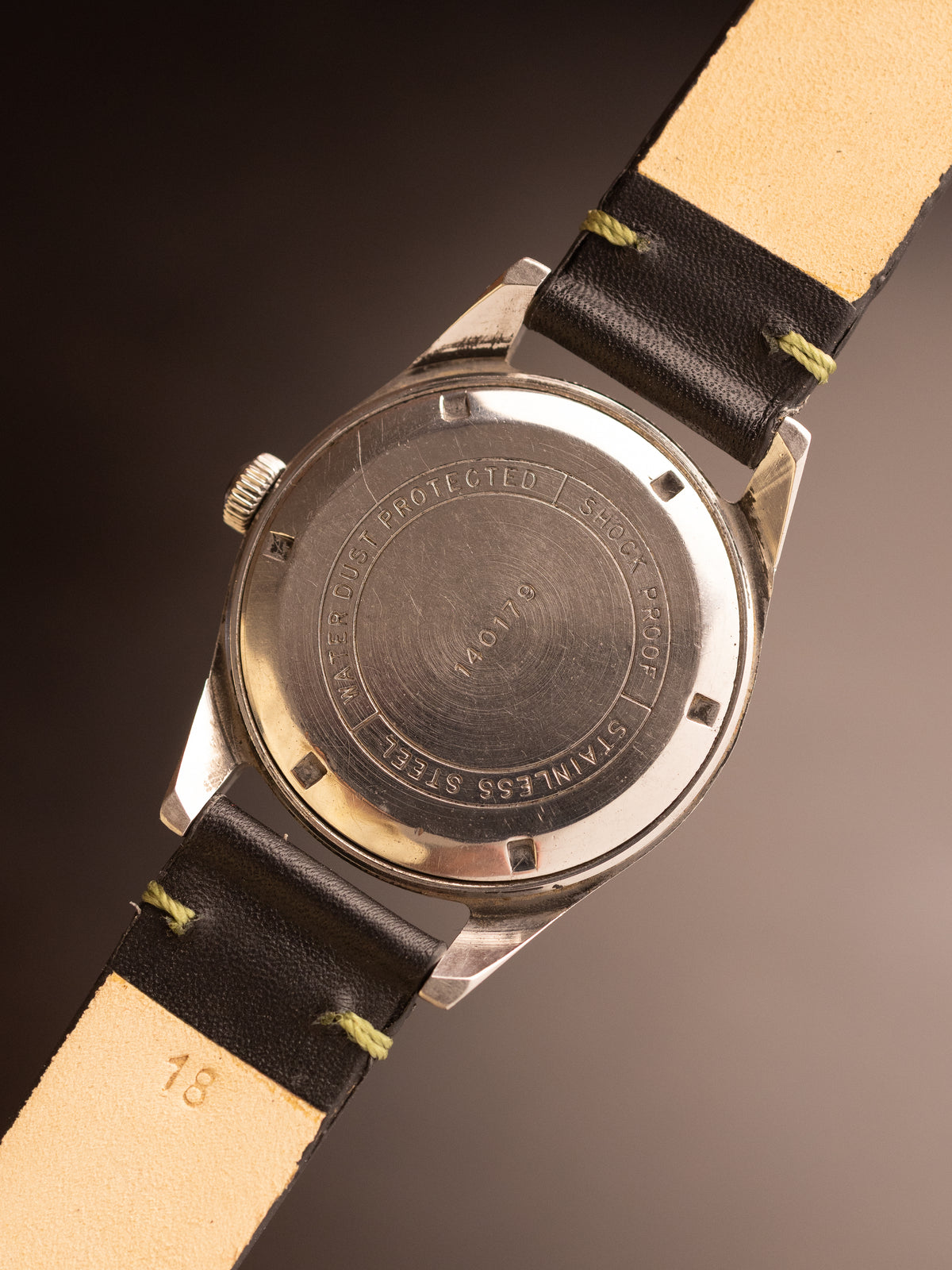 HMT Pilot Three Liner Black Strap ( 140179 )