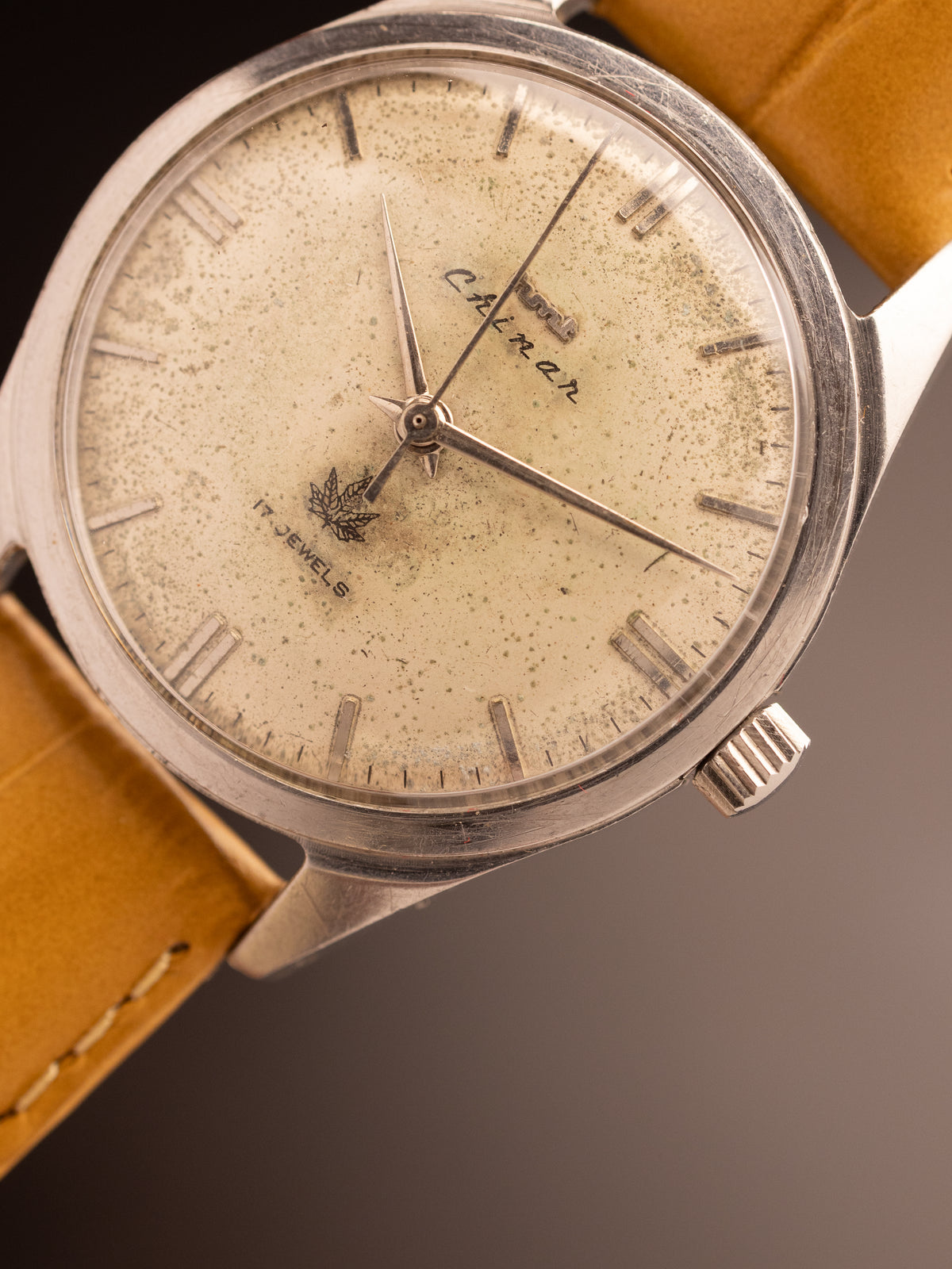 HMT Chinar Leaf Patina Dial ( 140171 )