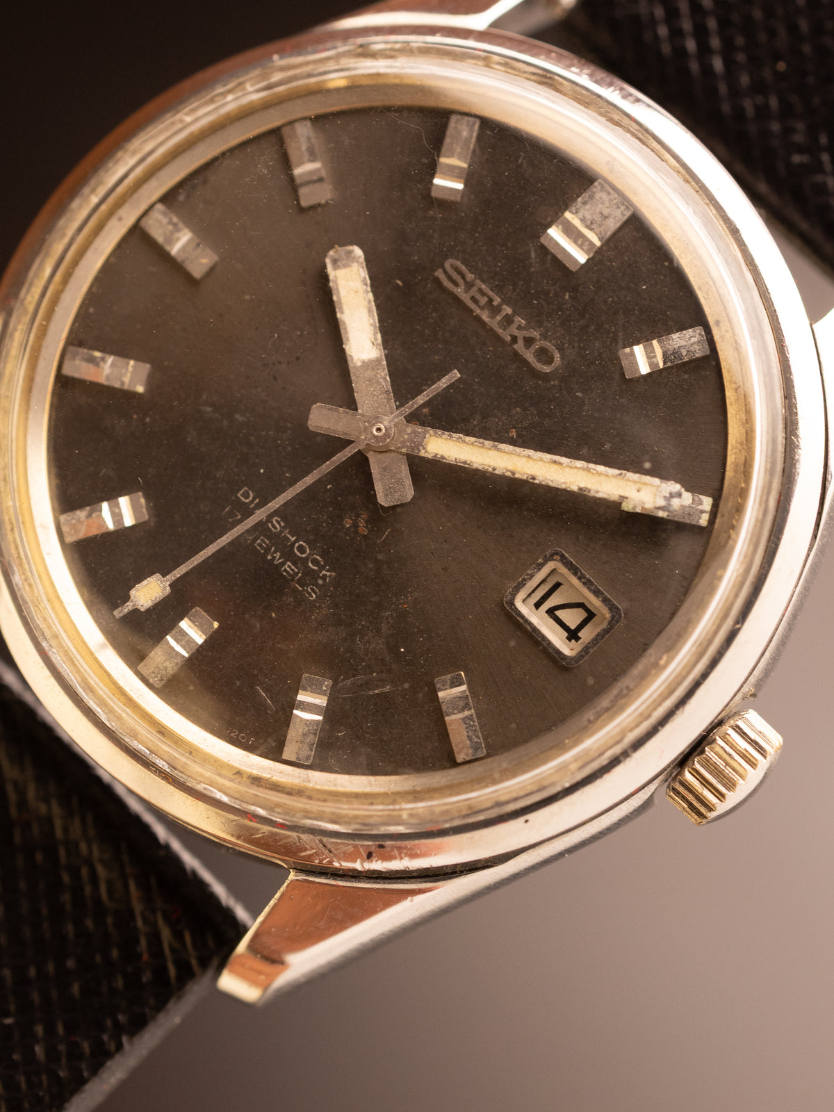 Seiko C22 Sea Lion Manual Wind Grey Dial Rare 7800492 ( 6602-8030 )