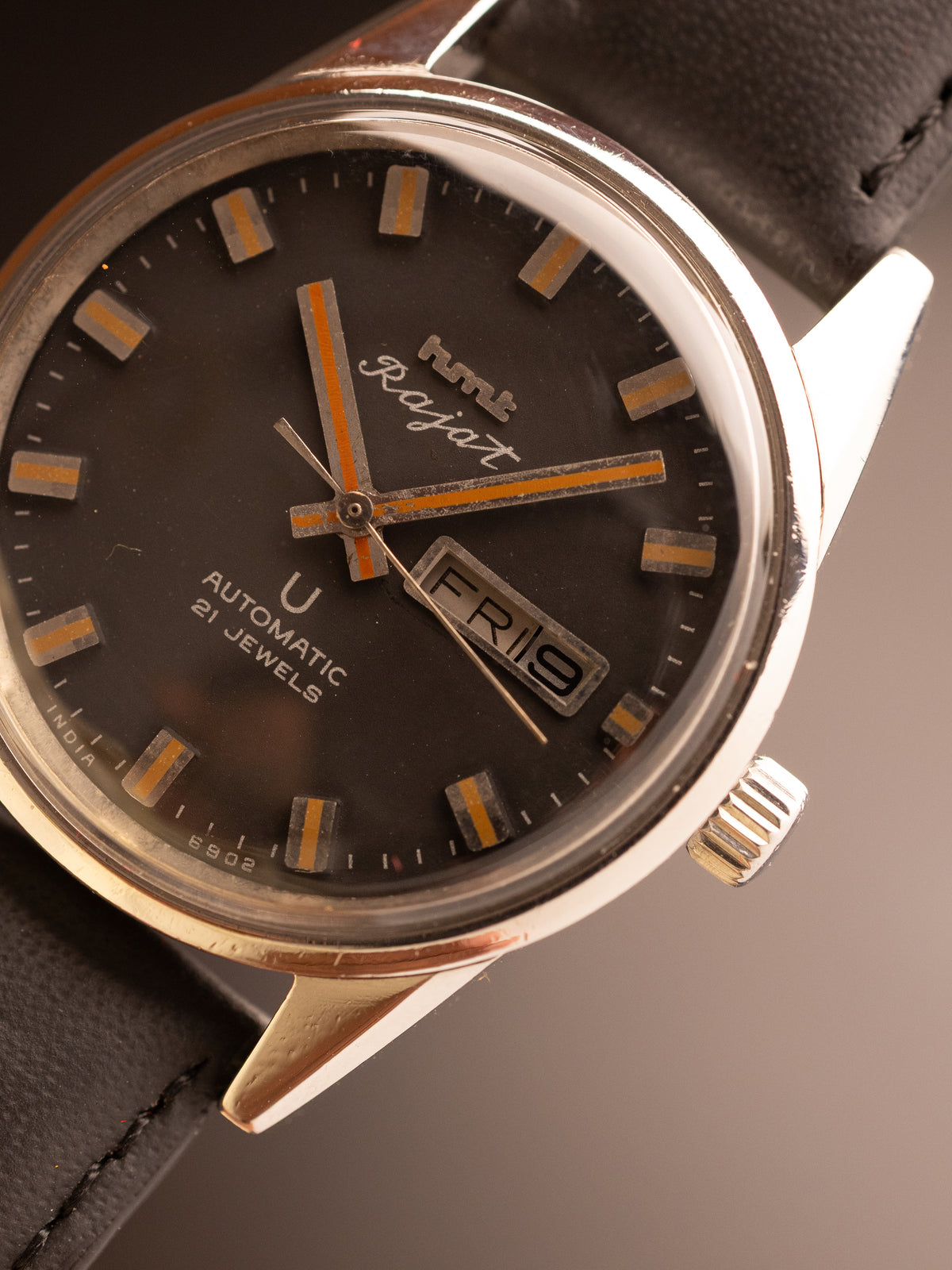 HMT Rajat Vintage Black Dial OLD Case Super Rare ( 650180 )