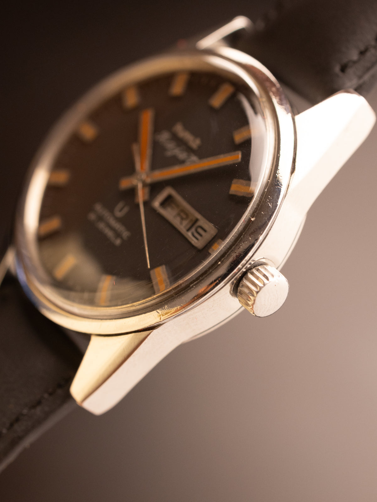 HMT Rajat Vintage Black Dial OLD Case Super Rare ( 650180 )