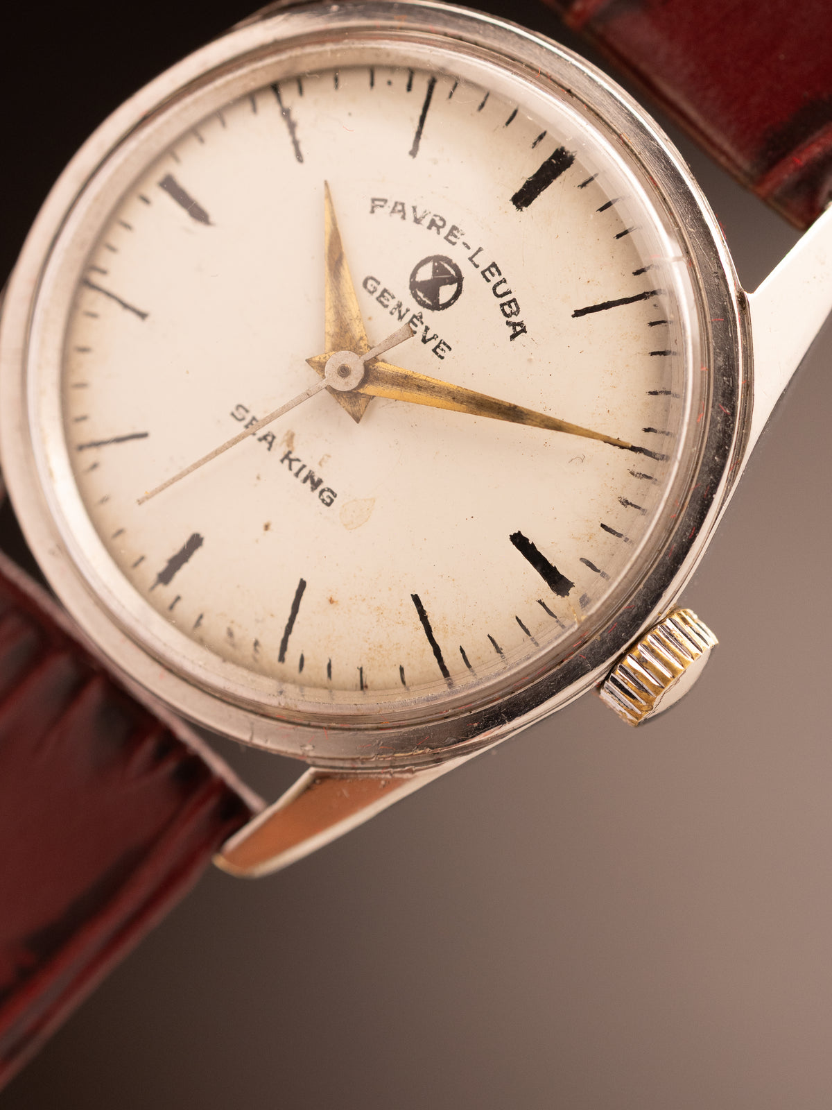 Favre Leuba Sea King Maroon Strap (61092 )