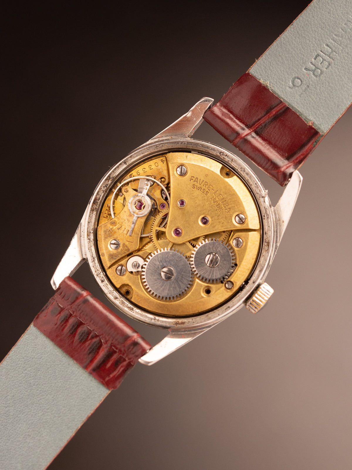 Favre Leuba Sea King Maroon Strap (61092 )
