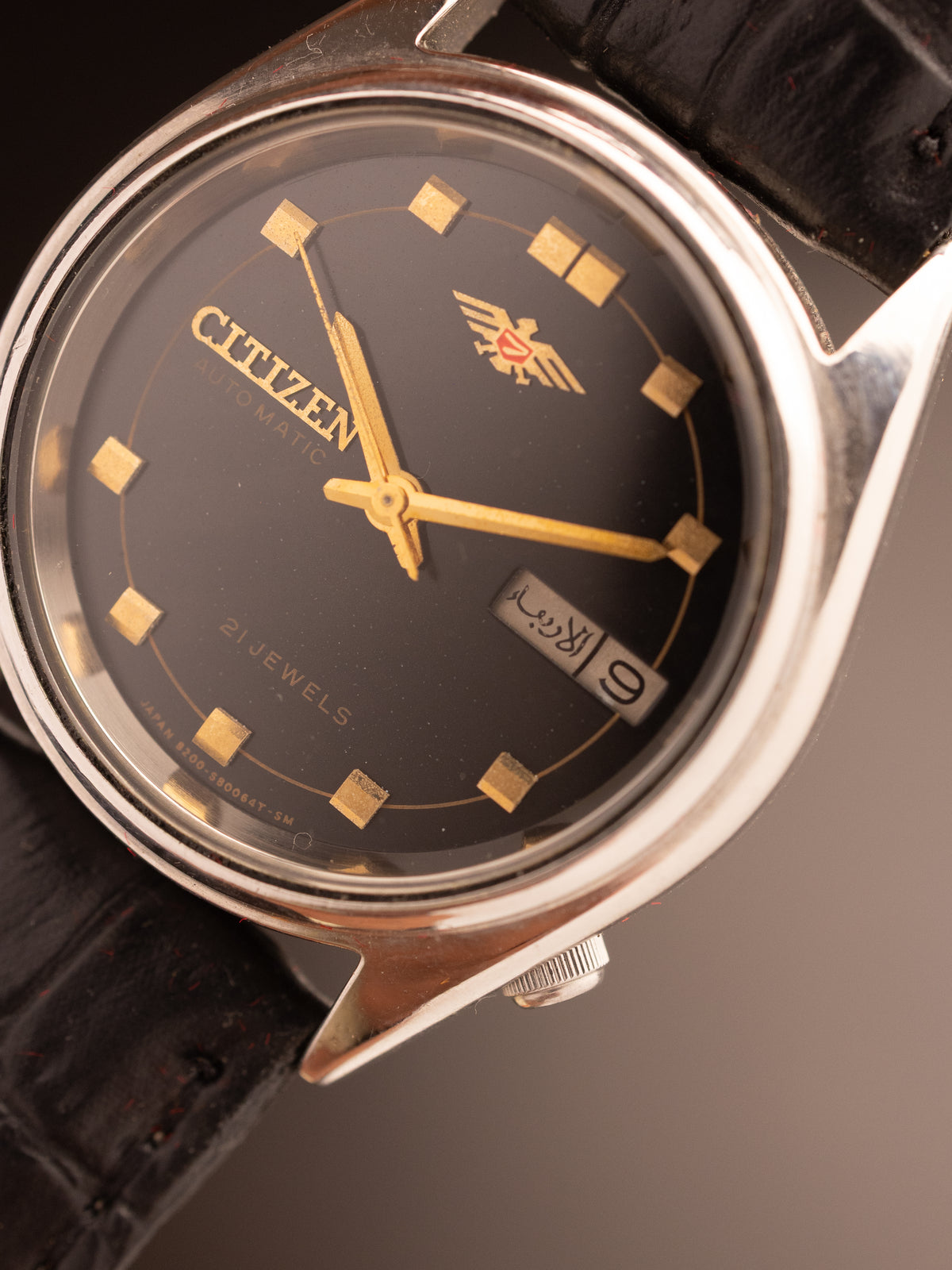 Citizen Eagle 7 Geometric Black Dial Super Mint 80202443 ( 4-038835 SMK )
