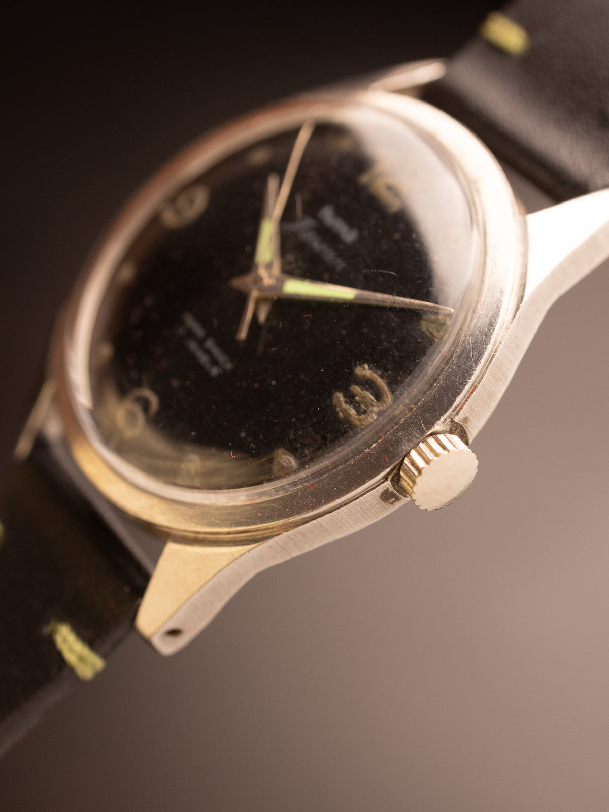 HMT Jawan Black Strap 0214018 ( W10/6645-000035 GB-30197 )