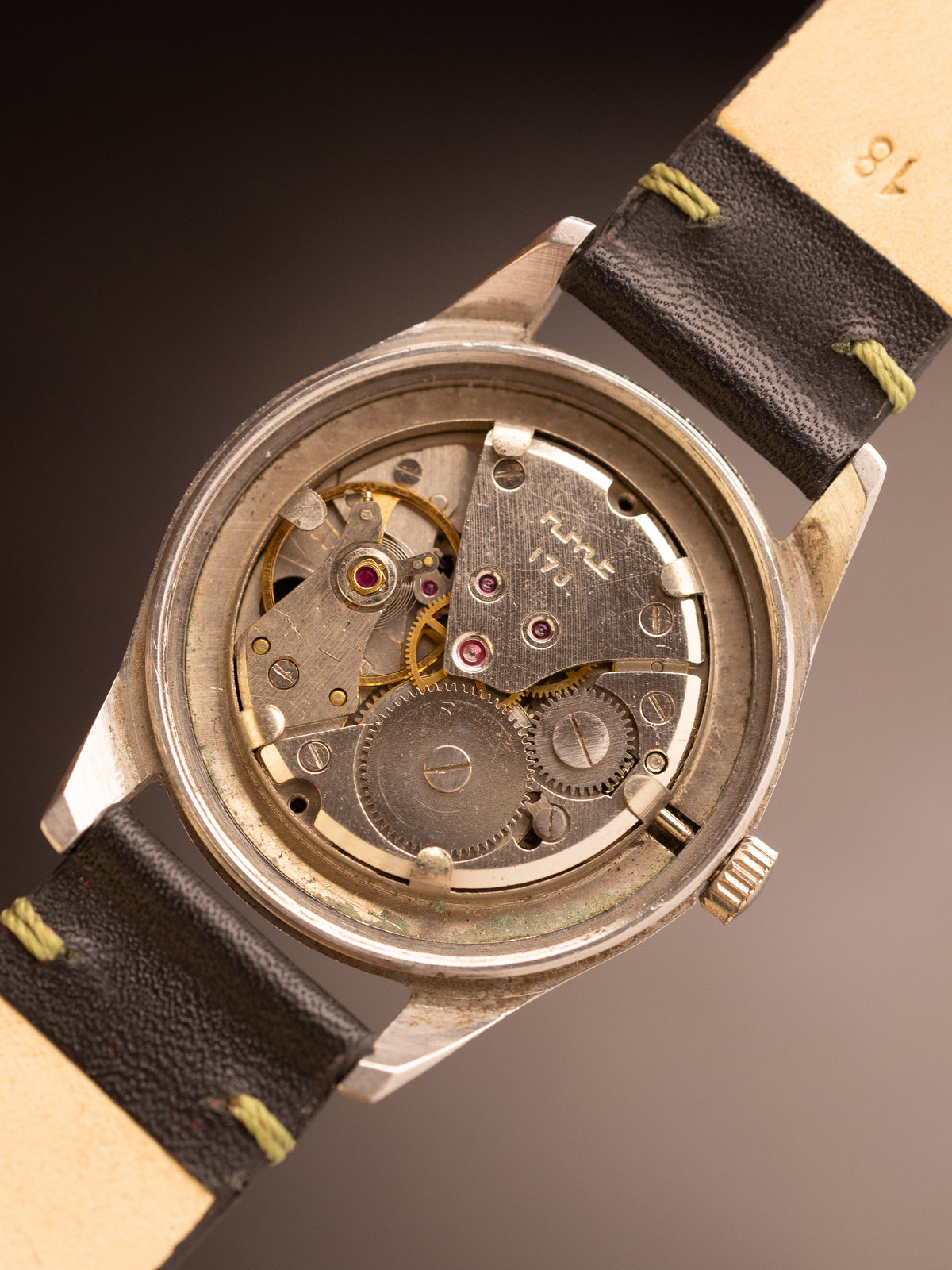 HMT Jawan Black Strap 0214018 ( W10/6645-000035 GB-30197 )