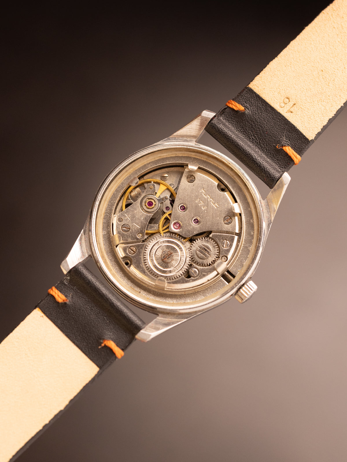 HMT Jawan Blac Strap Dotted Dial 0214033 ( W10/6645-000035 GC-08675 )