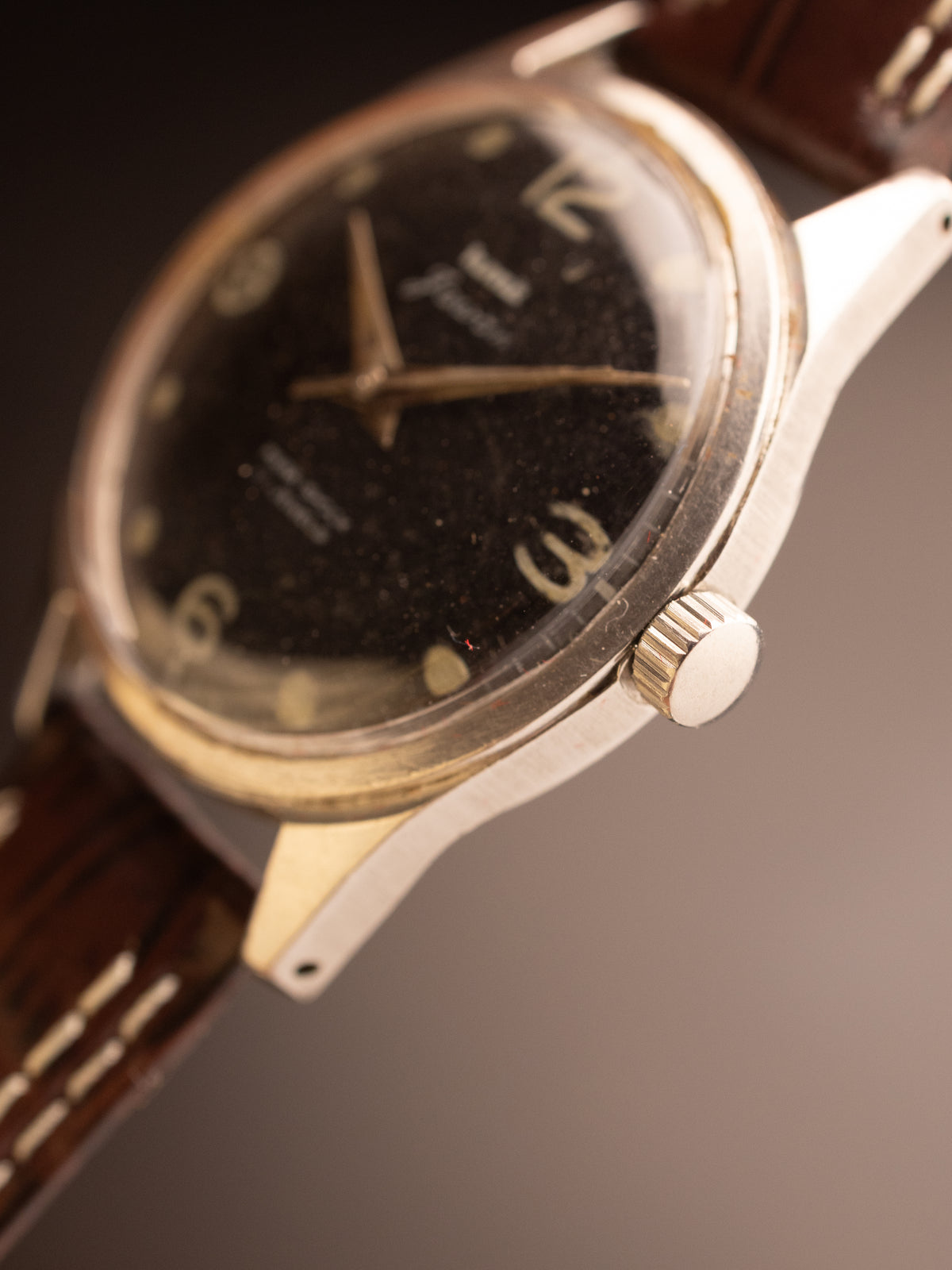 HMT Jawan Dark Brown Strap 0214007 ( W10/IWJ-1550 GB-25909 )