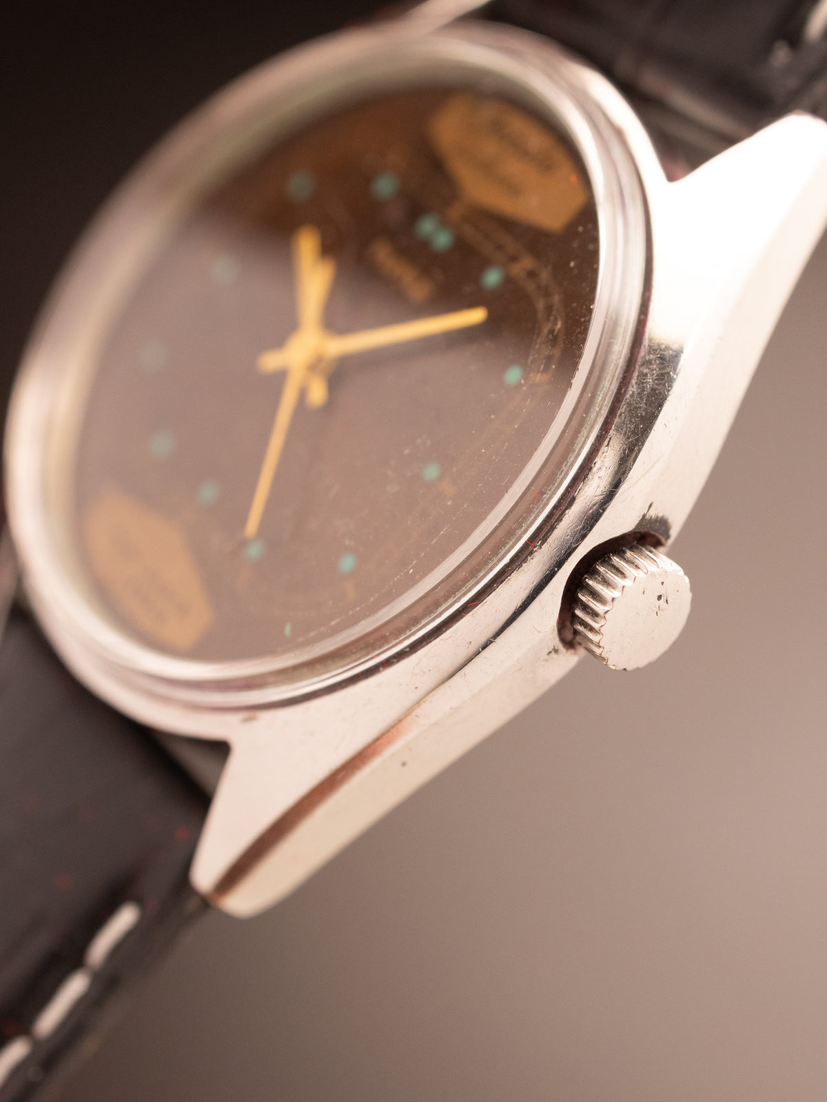 HMT Maurya Chocolate Dial Super Rare Mint ( 050591 )