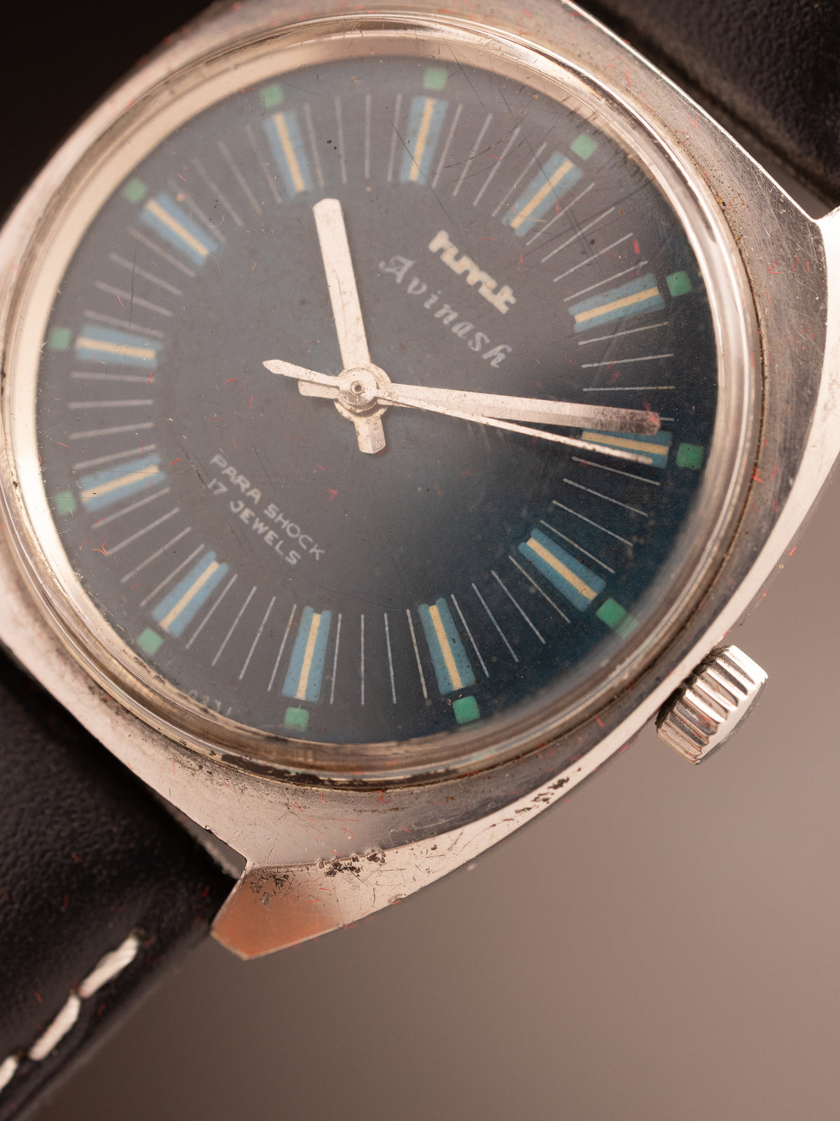 HMT Avinash Light Blue Dial Black Strap ( 130279 )