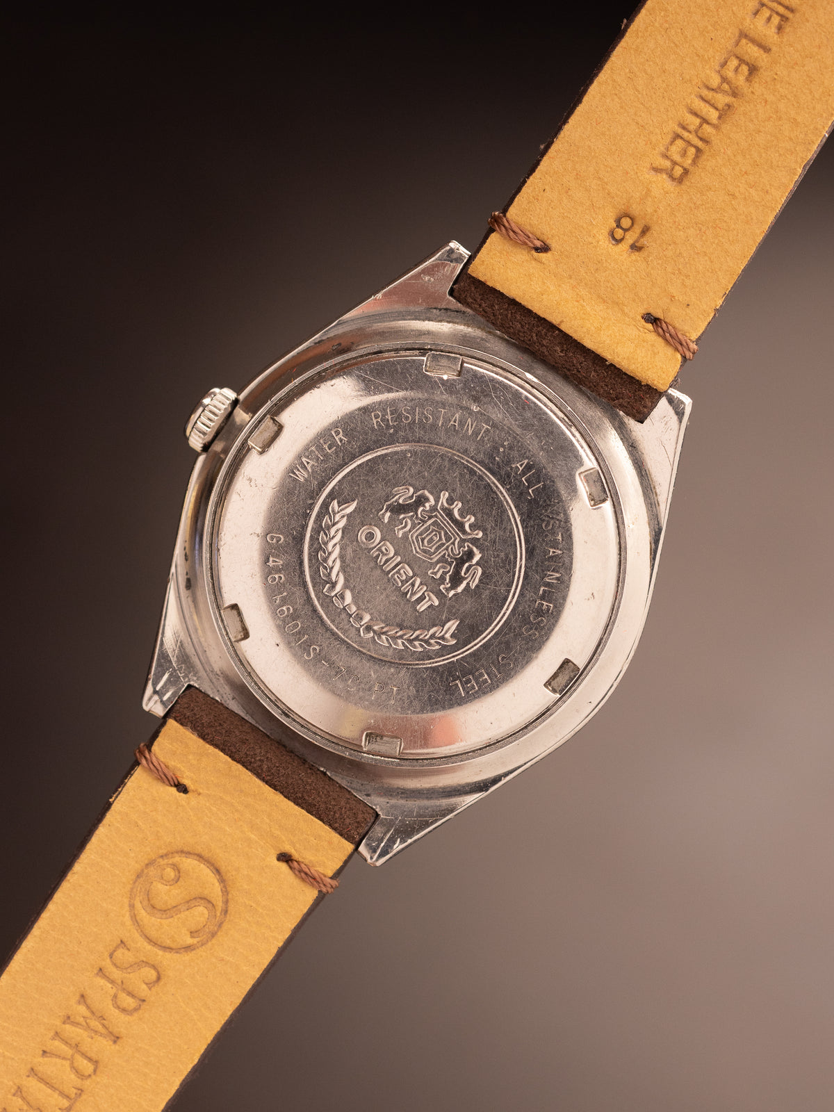 Orient 17 Jewels Manual Wind Brown Suede Strap ( G 461601S-7C PT )