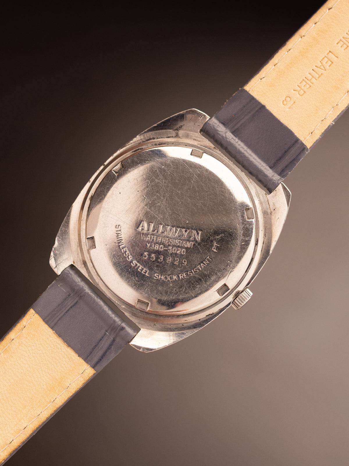 Allwyn Railway Time Manual Wind Grey Strap 553829 ( Y380-5020 )