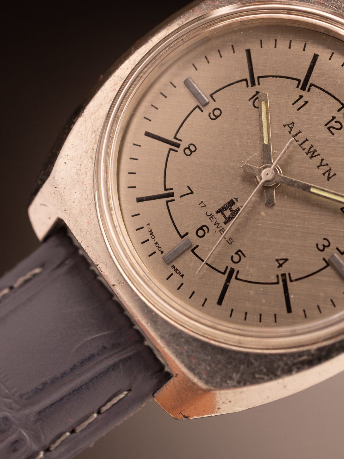 Allwyn Railway Time Manual Wind Grey Strap 553829 ( Y380-5020 )
