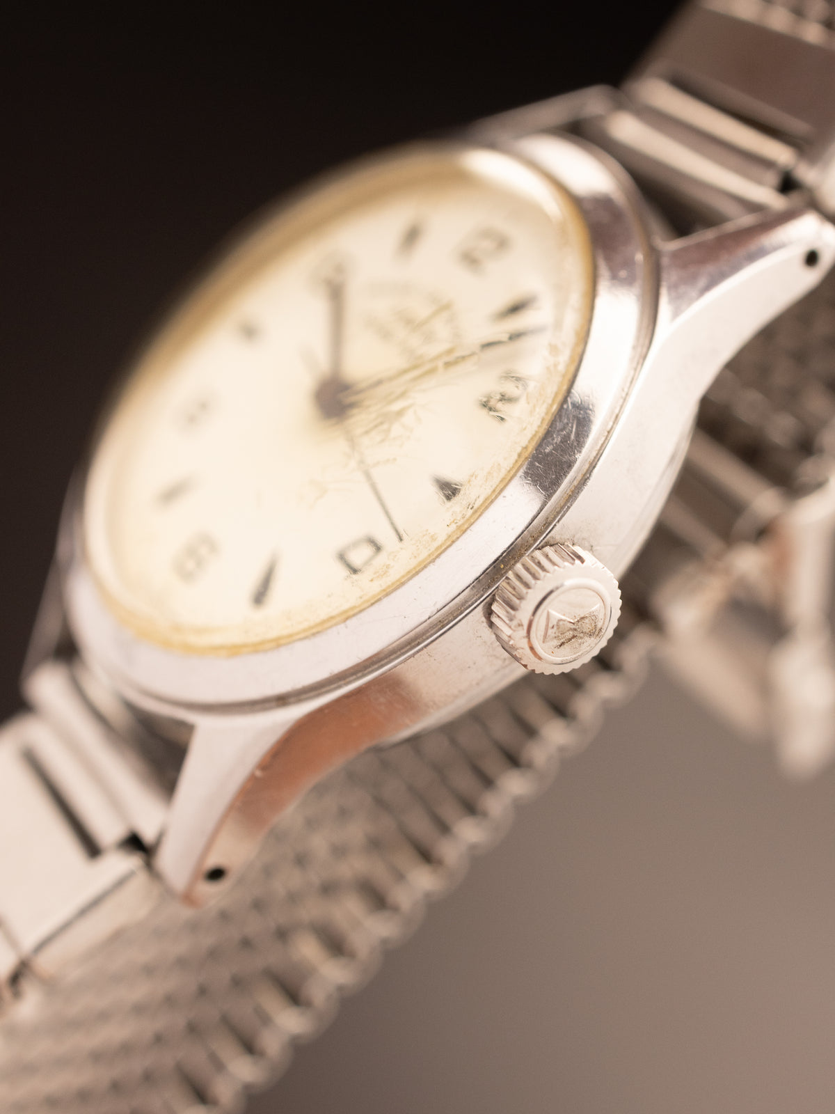 Favre Leuba Zenith Manual Wind Military Watch Ultra Rare Retouced Dial ( 8510765 ) NOTE Glass to be changed By Ziyauddin