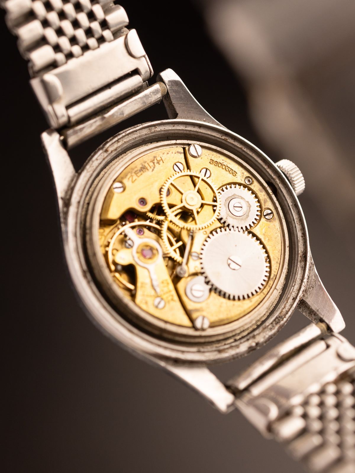 Favre Leuba Zenith Manual Wind Military Watch Ultra Rare Retouced Dial ( 8510765 ) NOTE Glass to be changed By Ziyauddin