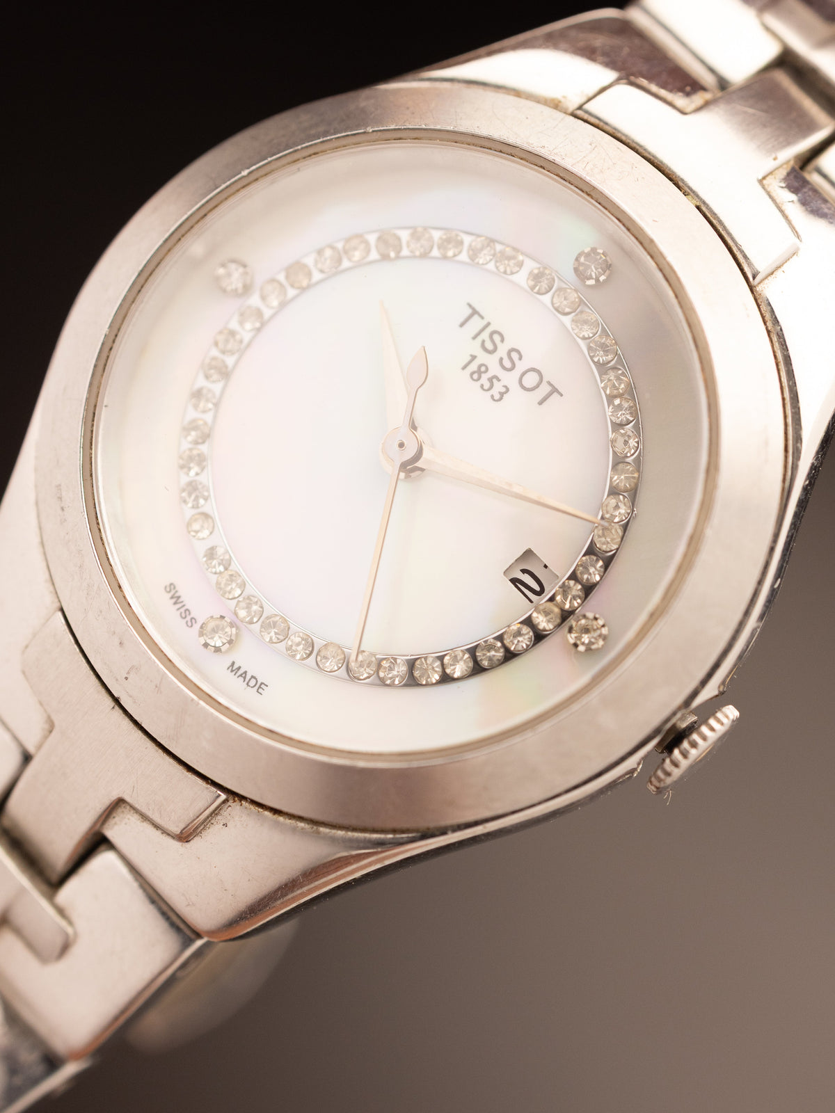 Tissot 1853 MOP Diamond Dial Ladies Quartz ( T908210A )