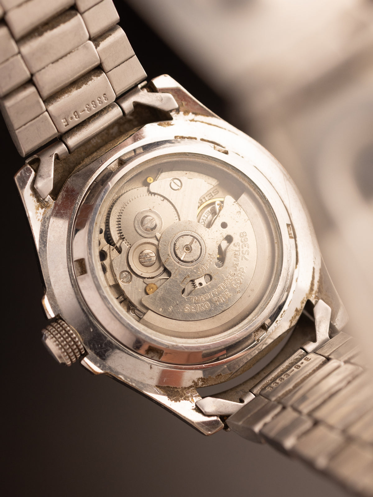 Seiko 5 Sports Automatic TBC SNZH20 ( 7S36-02L0 ) Replaced Back Crystal