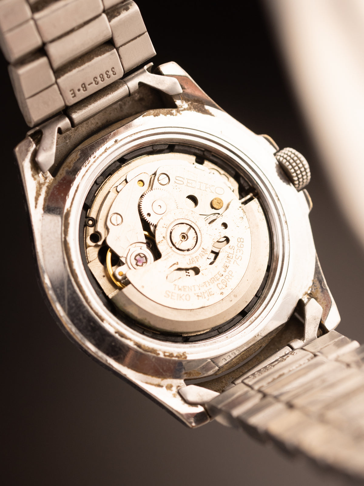 Seiko 5 Sports Automatic TBC SNZH20 ( 7S36-02L0 ) Replaced Back Crystal
