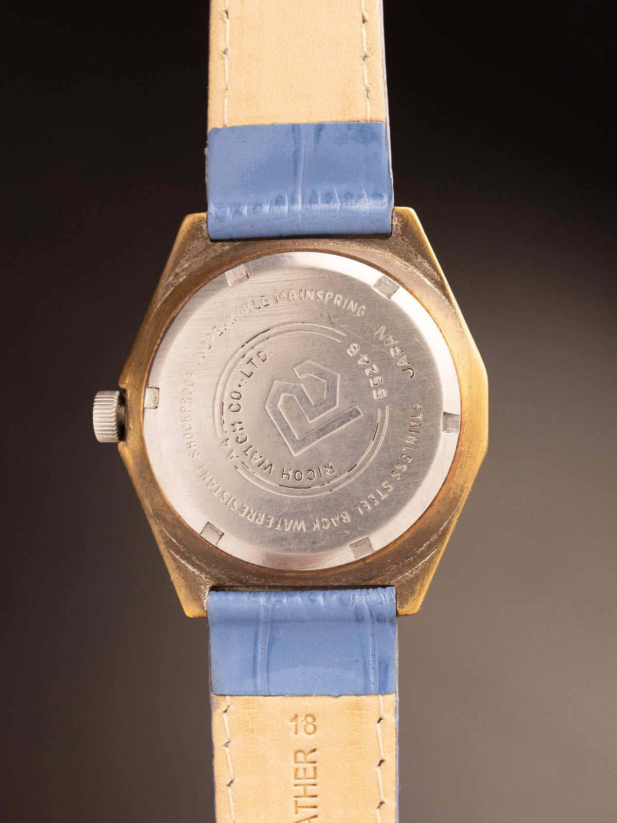 Ricoh 9 Manual Wind Light Blue Strap ( 5524-B )
