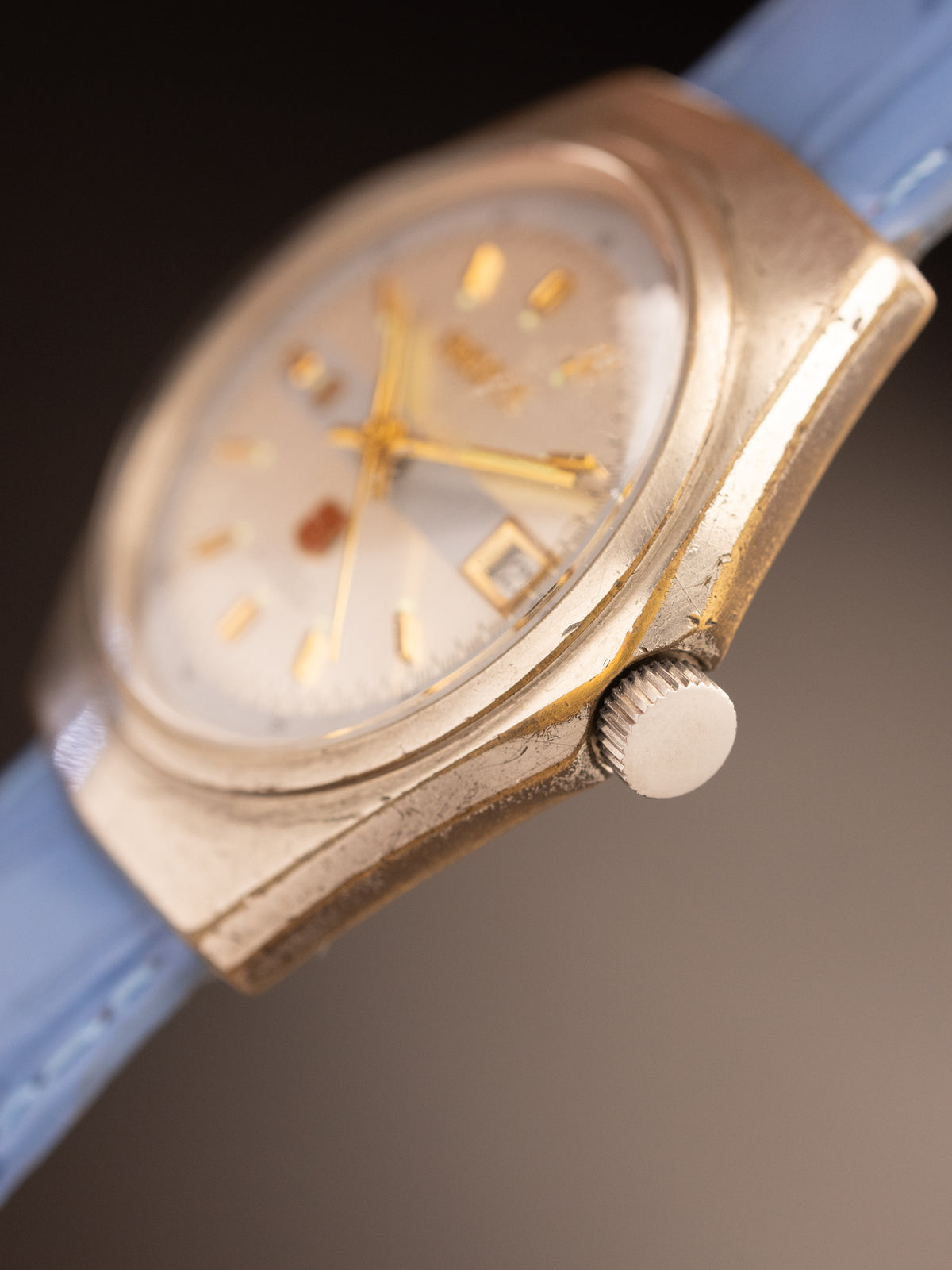 Ricoh 9 Manual Wind Light Blue Strap ( 5524-B )