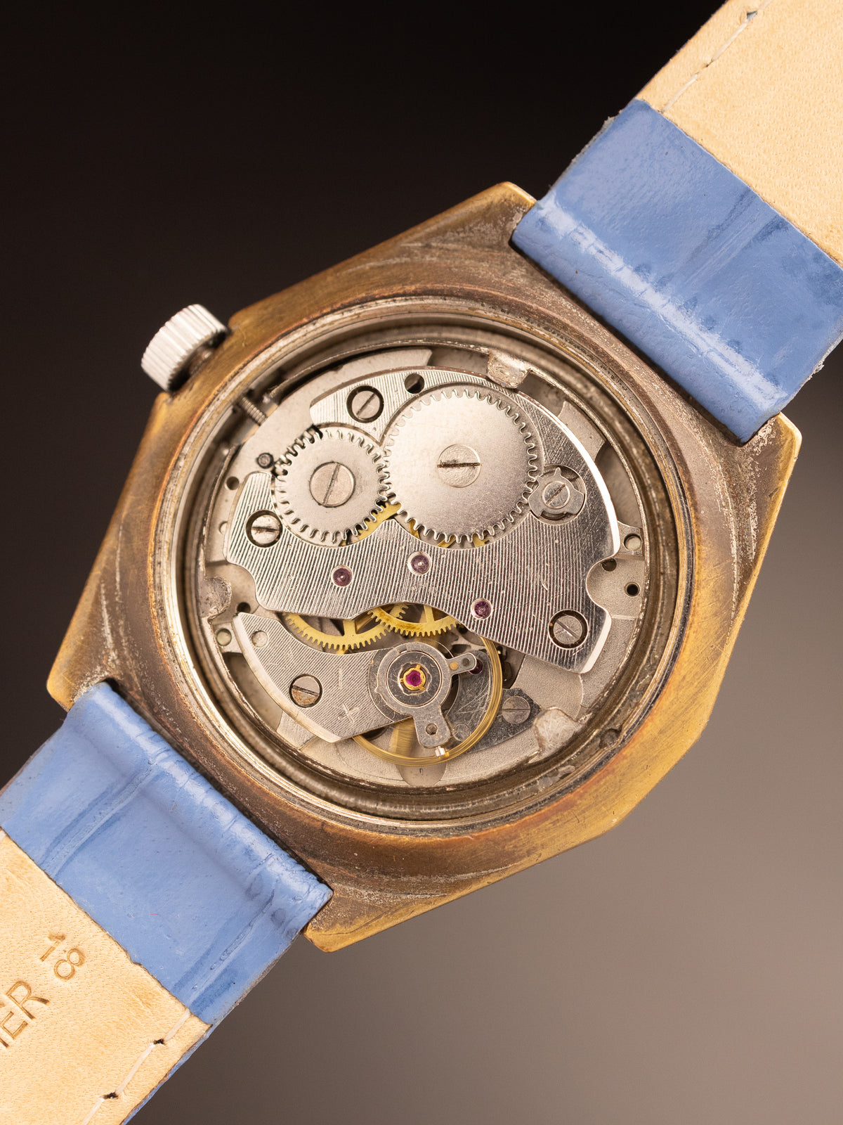 Ricoh 9 Manual Wind Light Blue Strap ( 5524-B )