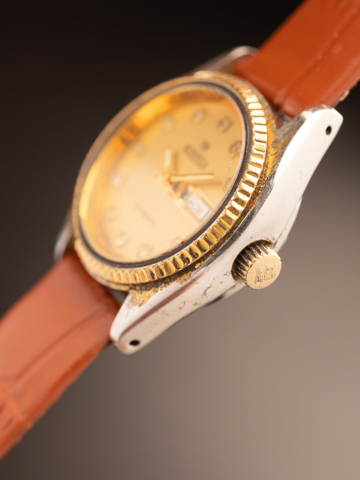 Roamer Automatic Ladies Diamond Dial Fluted Bezel Day Date ( Ref Unknown )
