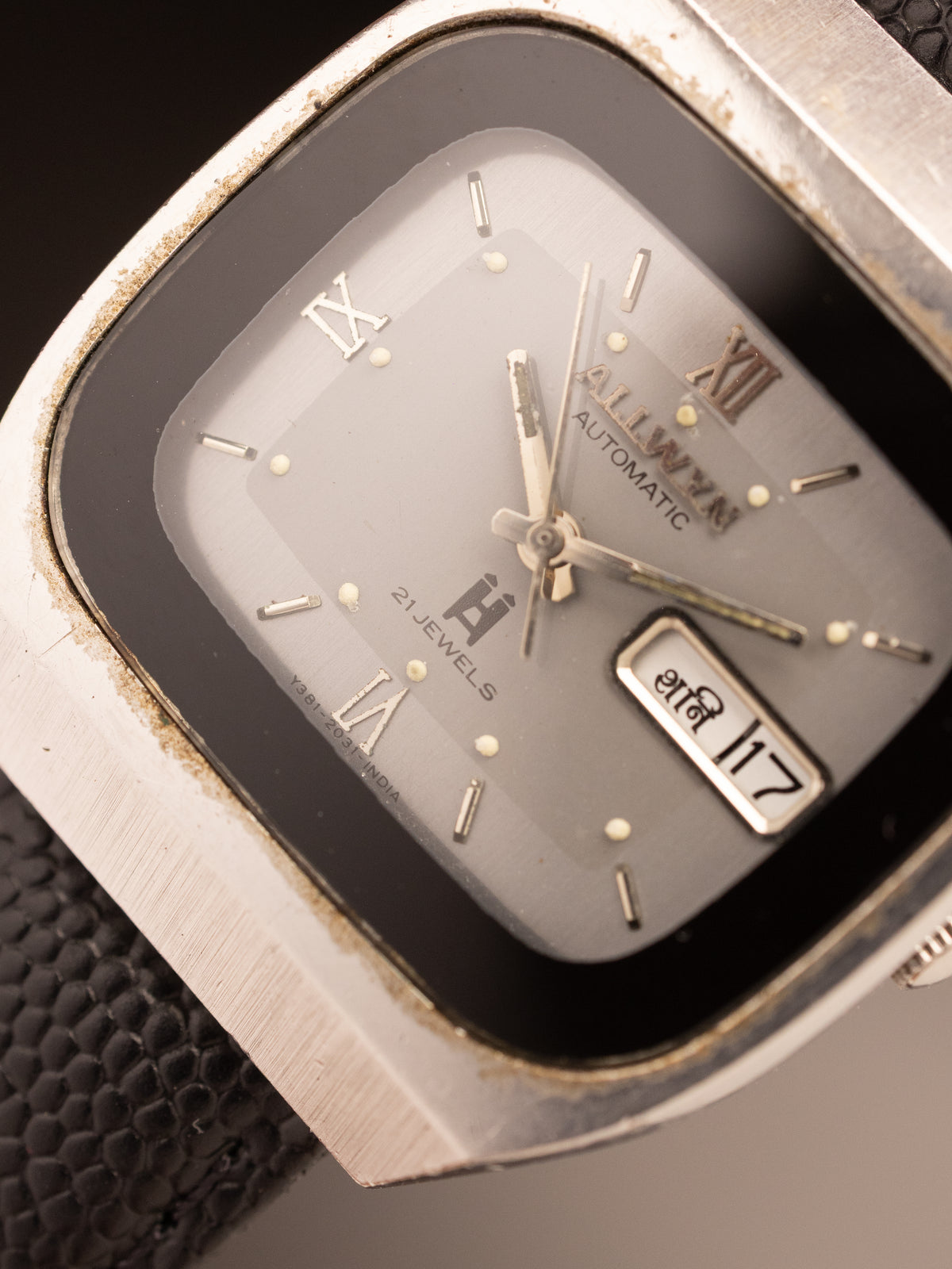 Allwyn Automatic TV Black Grey Dial ( Y381-5010 )
