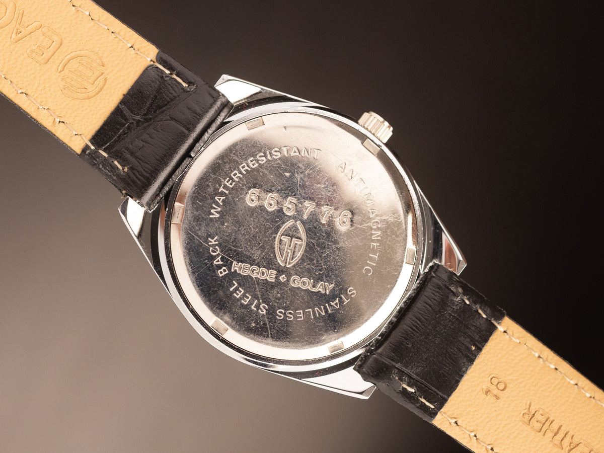 Hegde & Golay Shreeshyla Blue Dial Black Strap TR06