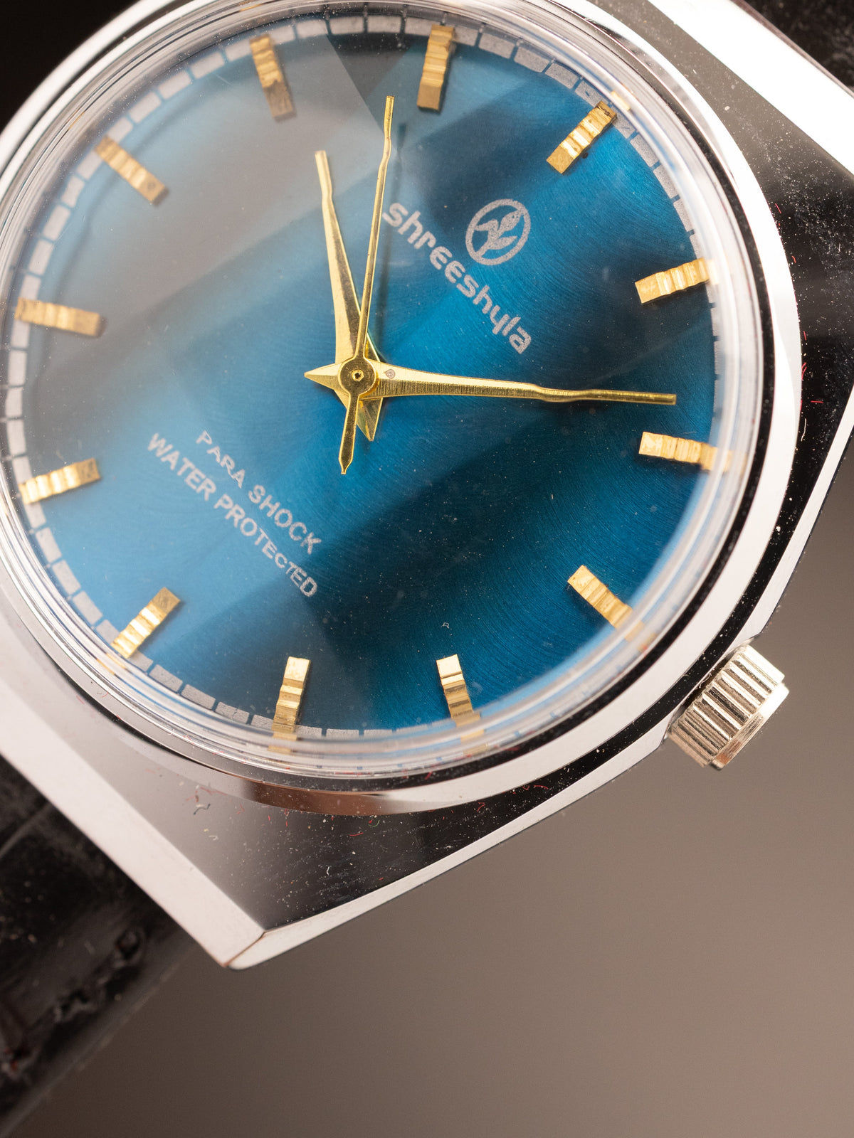 Hegde & Golay Shreeshyla Blue Dial Black Strap TR06