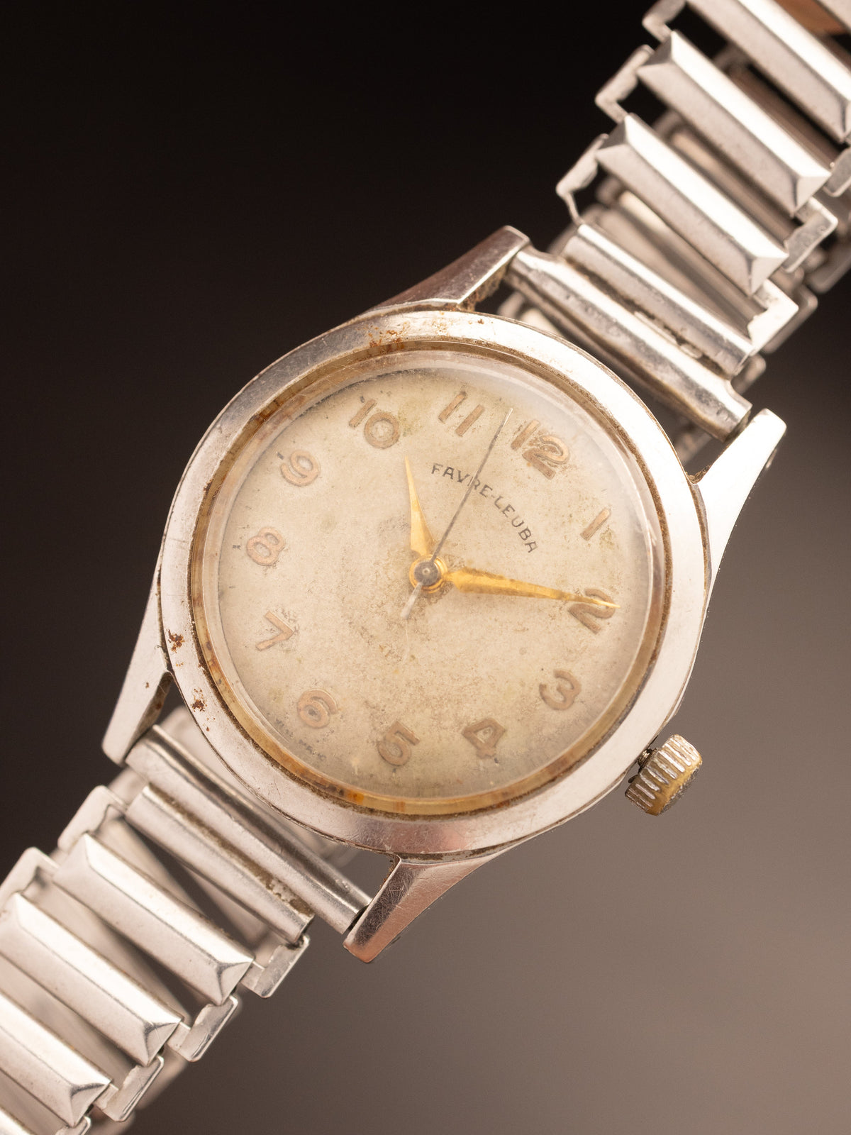 Favre Leuba Sandow Alresisit Patina Dial Vintage ( 3303 )
