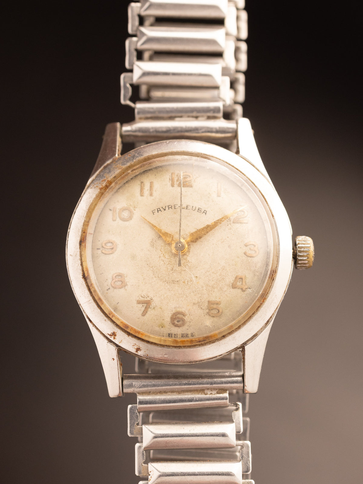 Favre Leuba Sandow Alresisit Patina Dial Vintage ( 3303 )