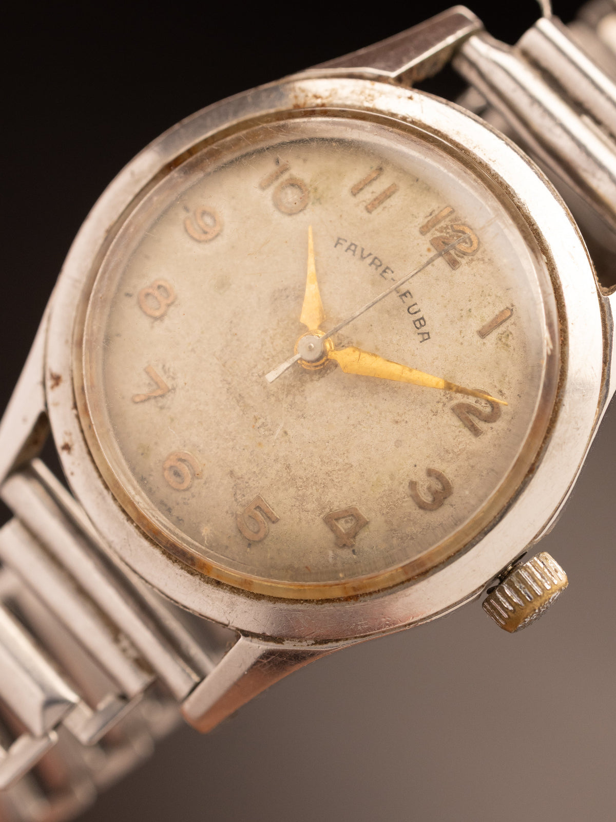 Favre Leuba Sandow Alresisit Patina Dial Vintage ( 3303 )