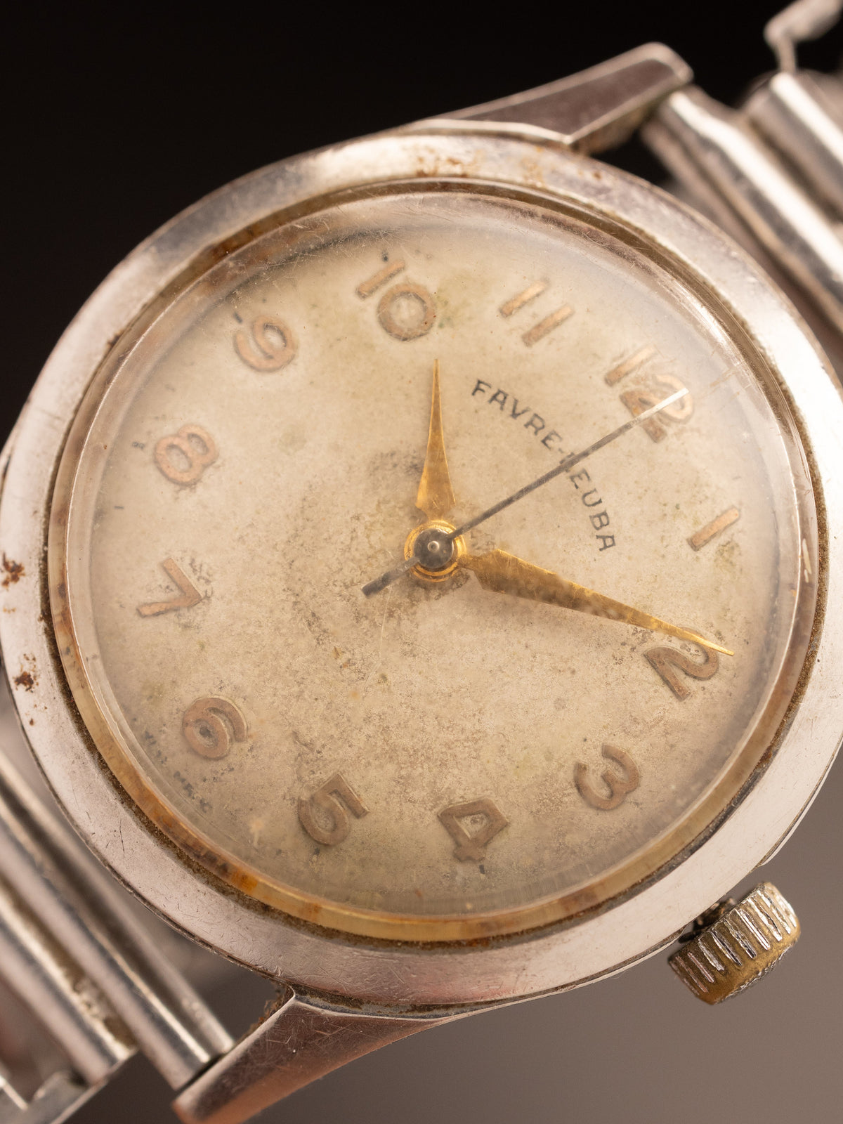 Favre Leuba Sandow Alresisit Patina Dial Vintage ( 3303 )