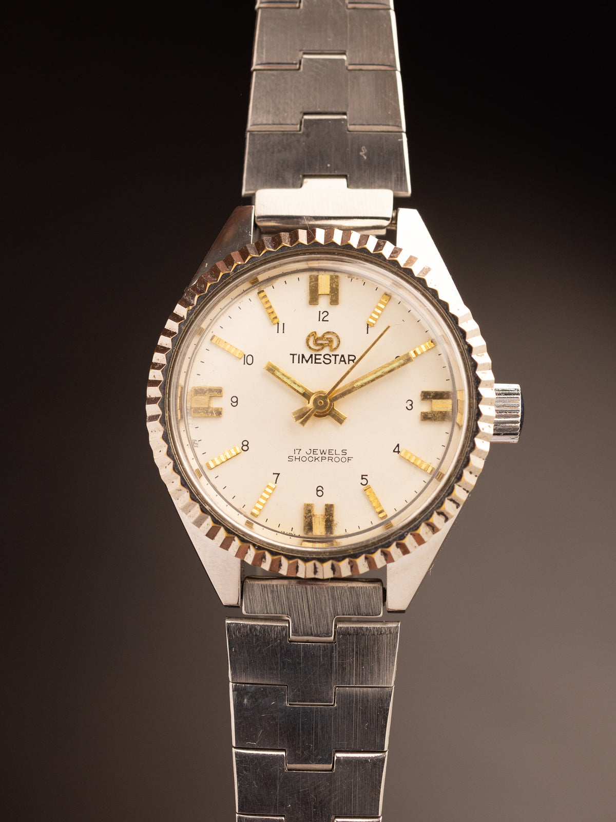 Timestar Crystal Ladies NOS Brown Strap ( Ref Unknown )