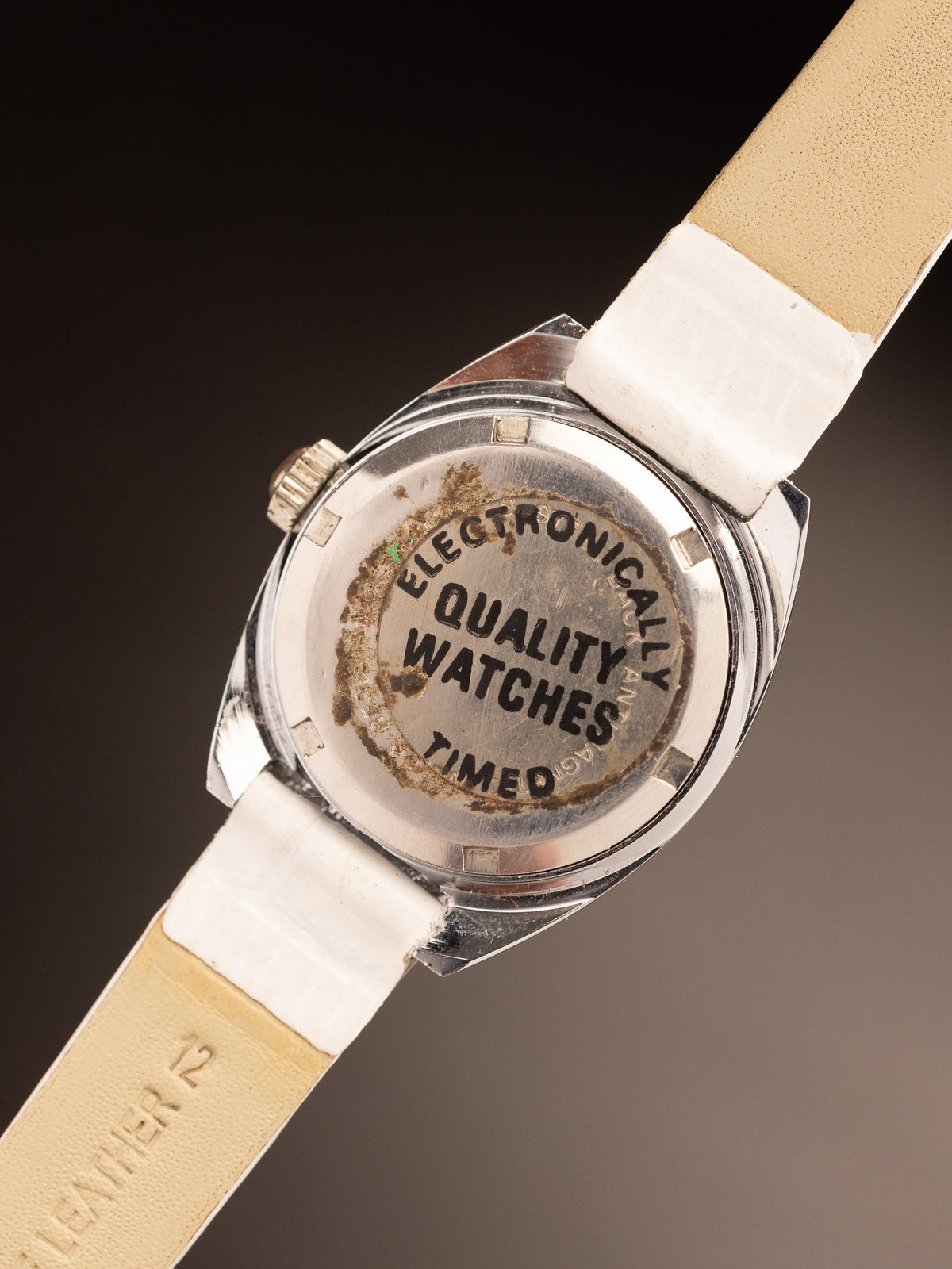 Nivada Ladies Manual Wind White Strap Patina Dial ( Ref Unknown )