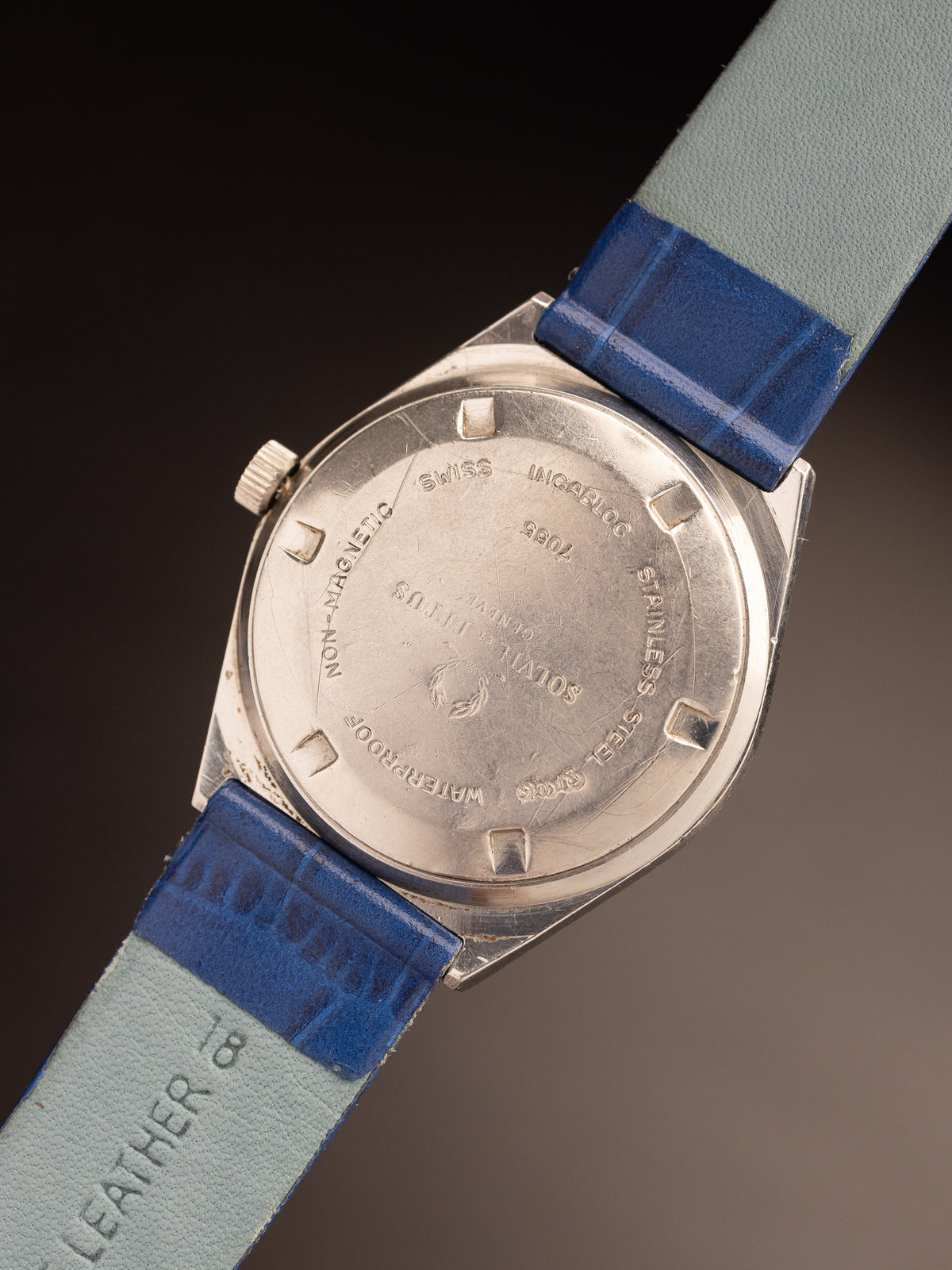 Titus 17 Jewels Manual Wind Blue Strap ( 7055 )