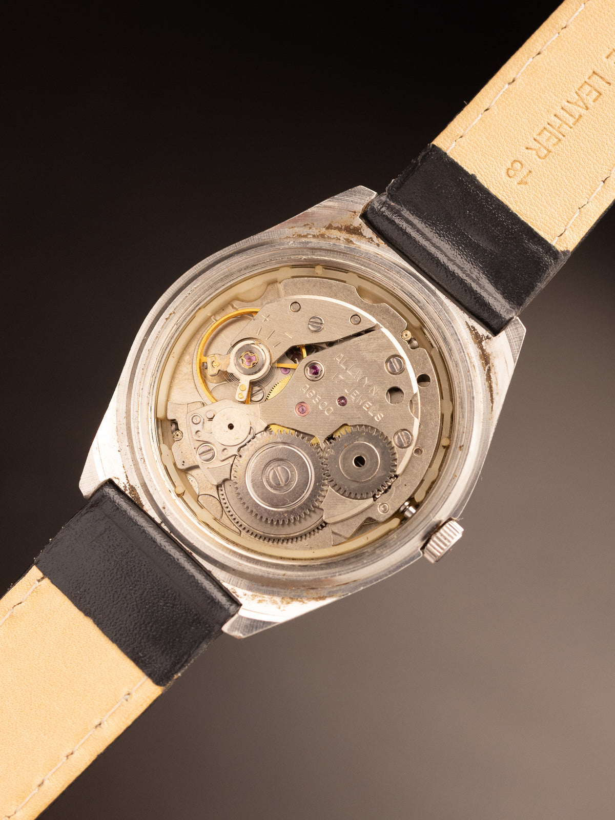 Allwyn Railway Time Gradient Purple Dial Rare ( Y380-8070 )