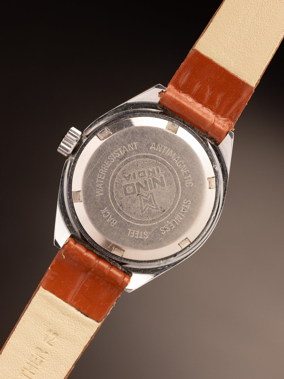 NINO India Ladies Geometric Case Brown Strap ( ref Unknown )