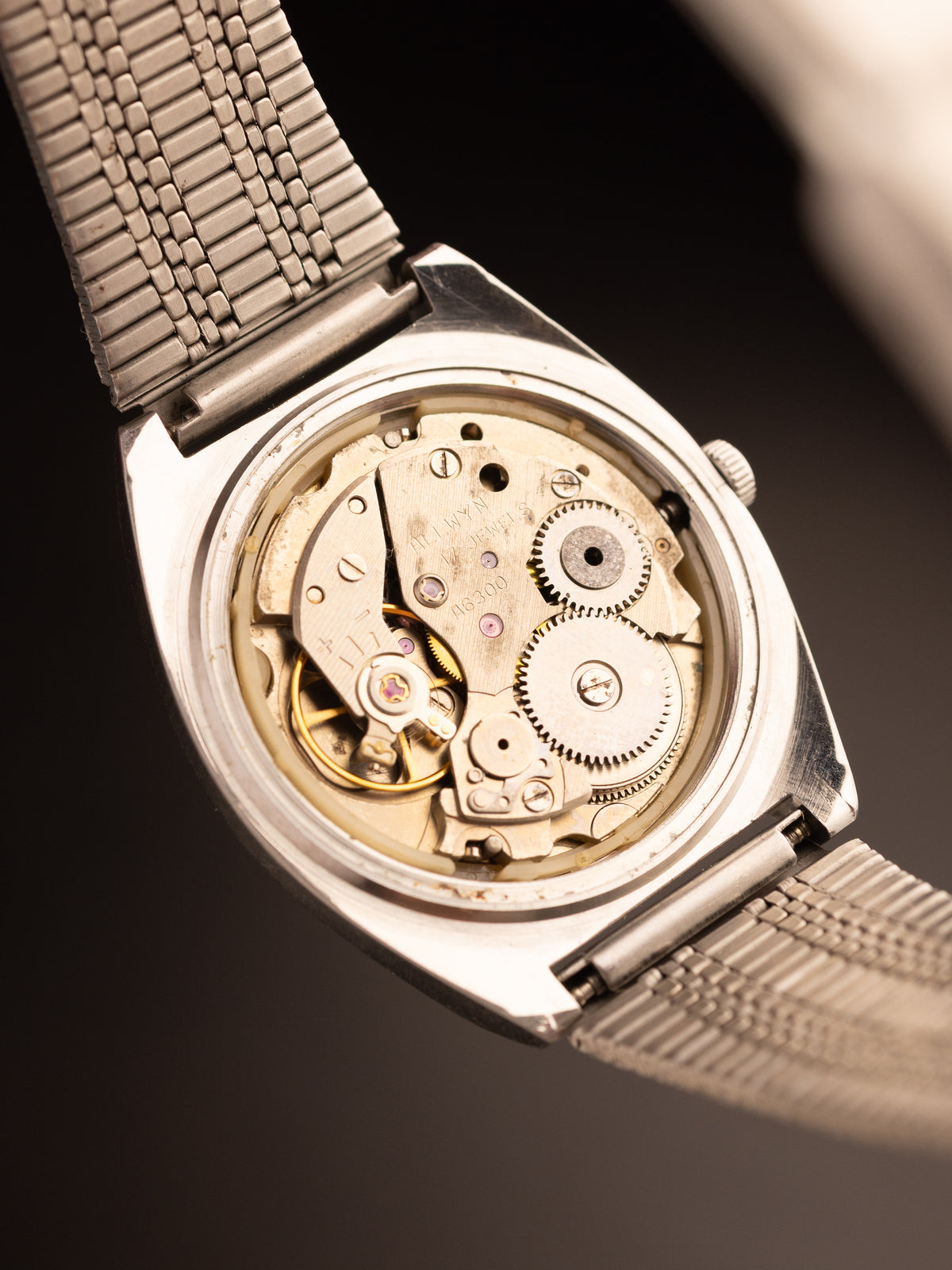 Allwyn Manual Wind Brown Gold Dial Super Mint 000182 ( Y380-8030 )