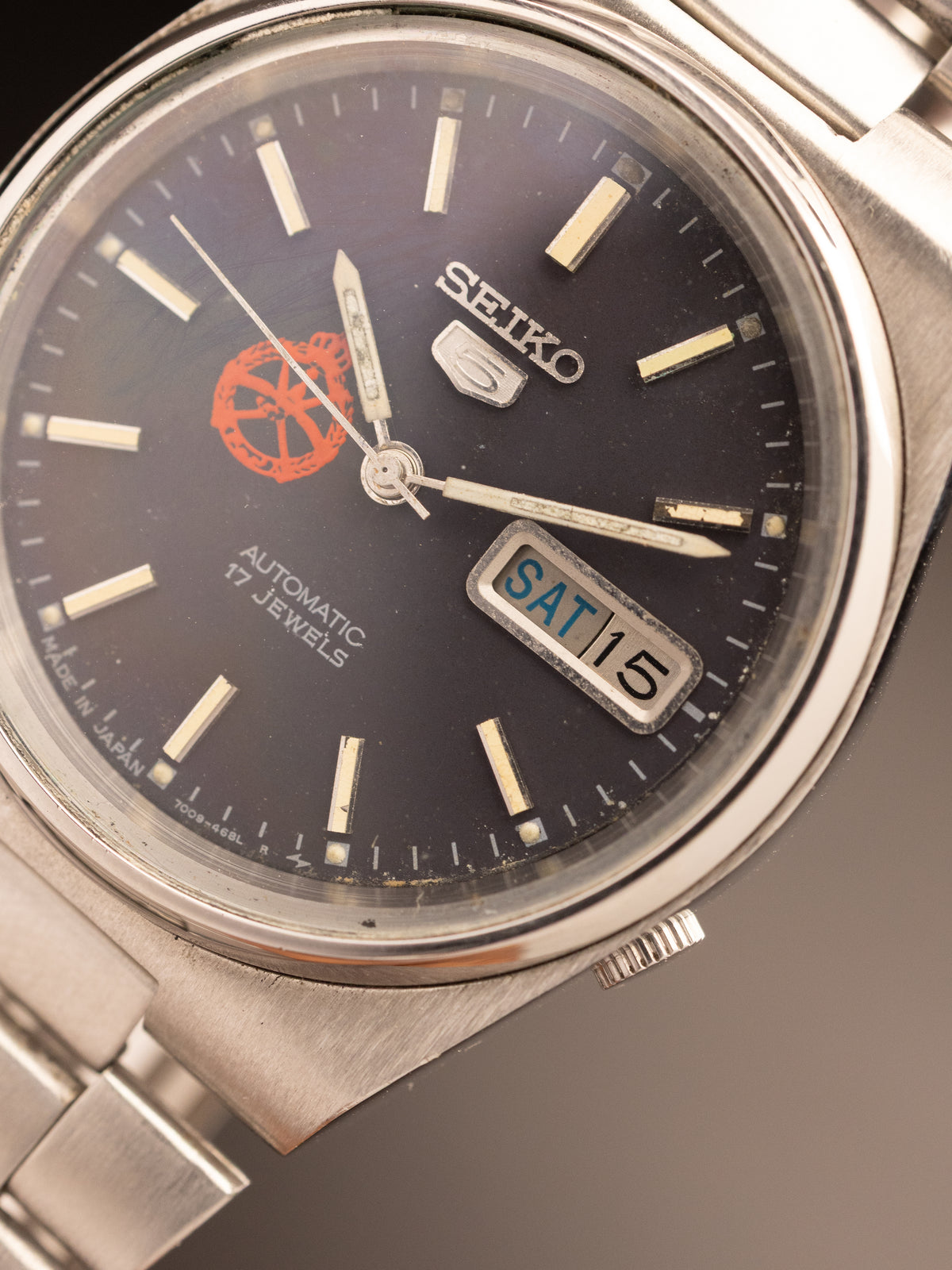 Seiko 5 Omani Khanjar Logo Super Mint Rare 121365 ( 7009-3131 A2 )