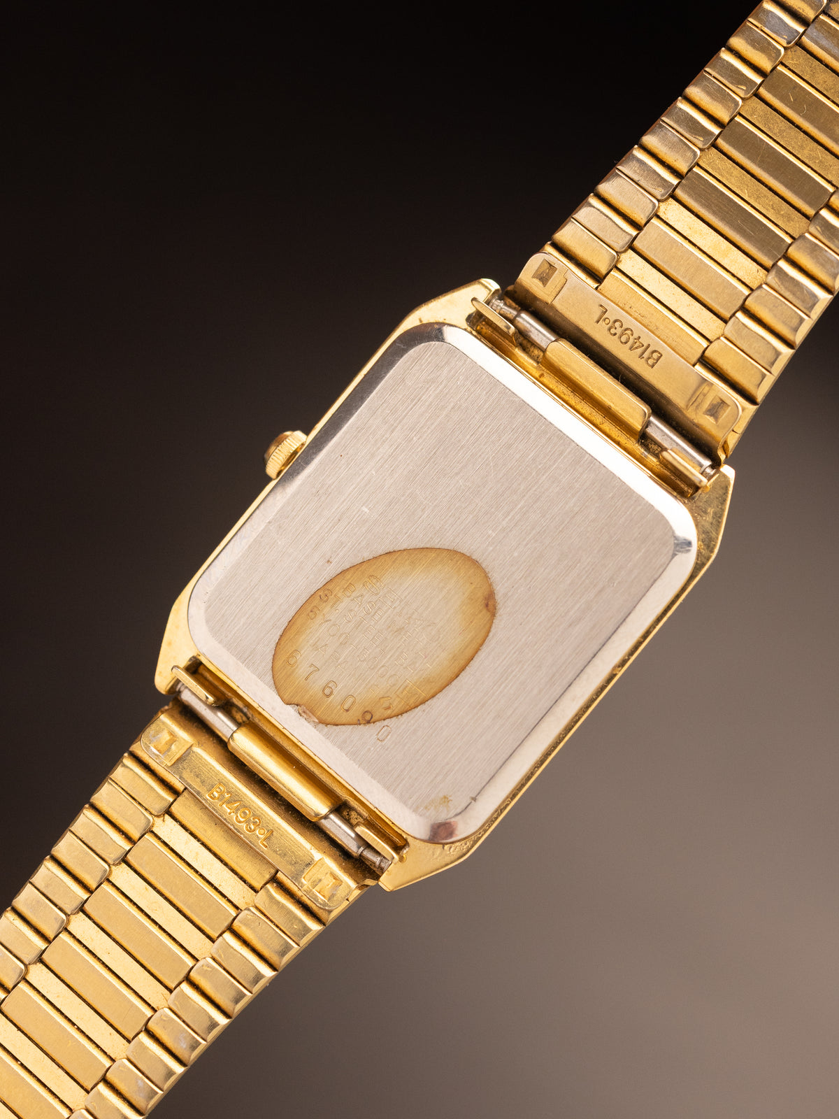 Seiko Tank Quartz Gold Mint 676090 ( 5Y00-5000 R0 )