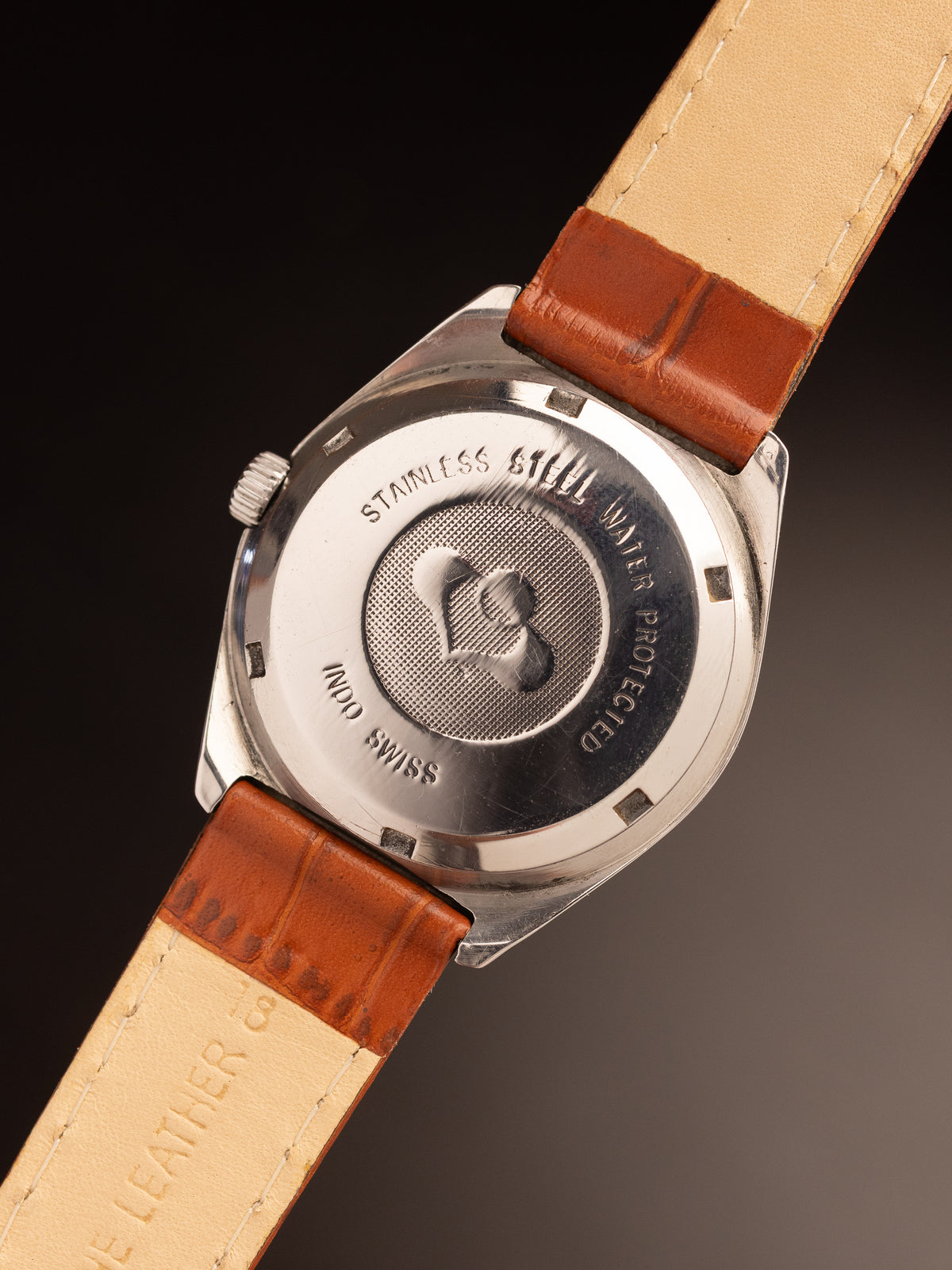 IST Mayur Dater Geometric Case Mint Super Rare Brown Strap ( Ref Unknown )