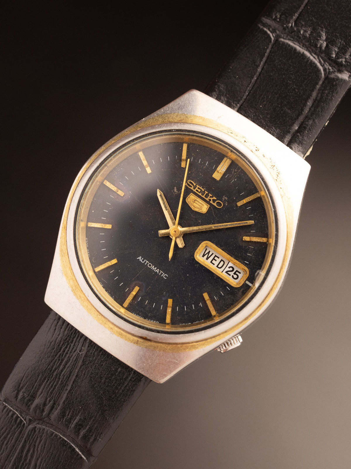 Seiko 5 Automatic Black Strap 591554 ( 6309-7330 )