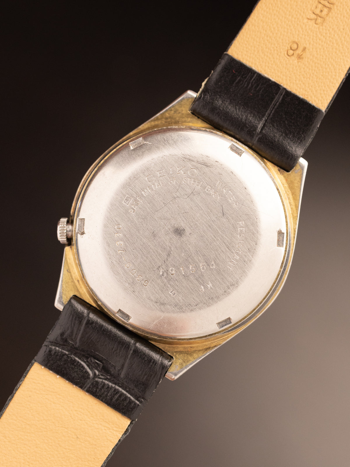 Seiko 5 Automatic Black Strap 591554 ( 6309-7330 )