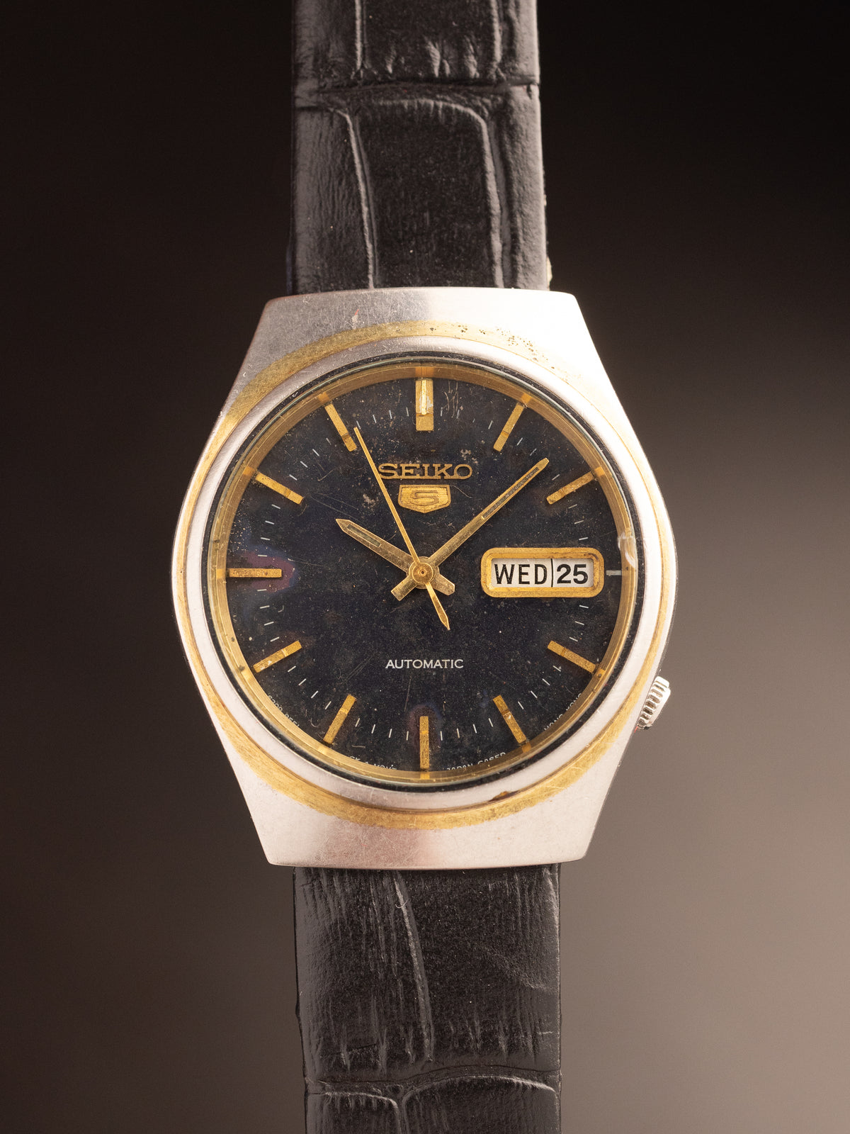 Seiko 5 Automatic Black Strap 591554 ( 6309-7330 )