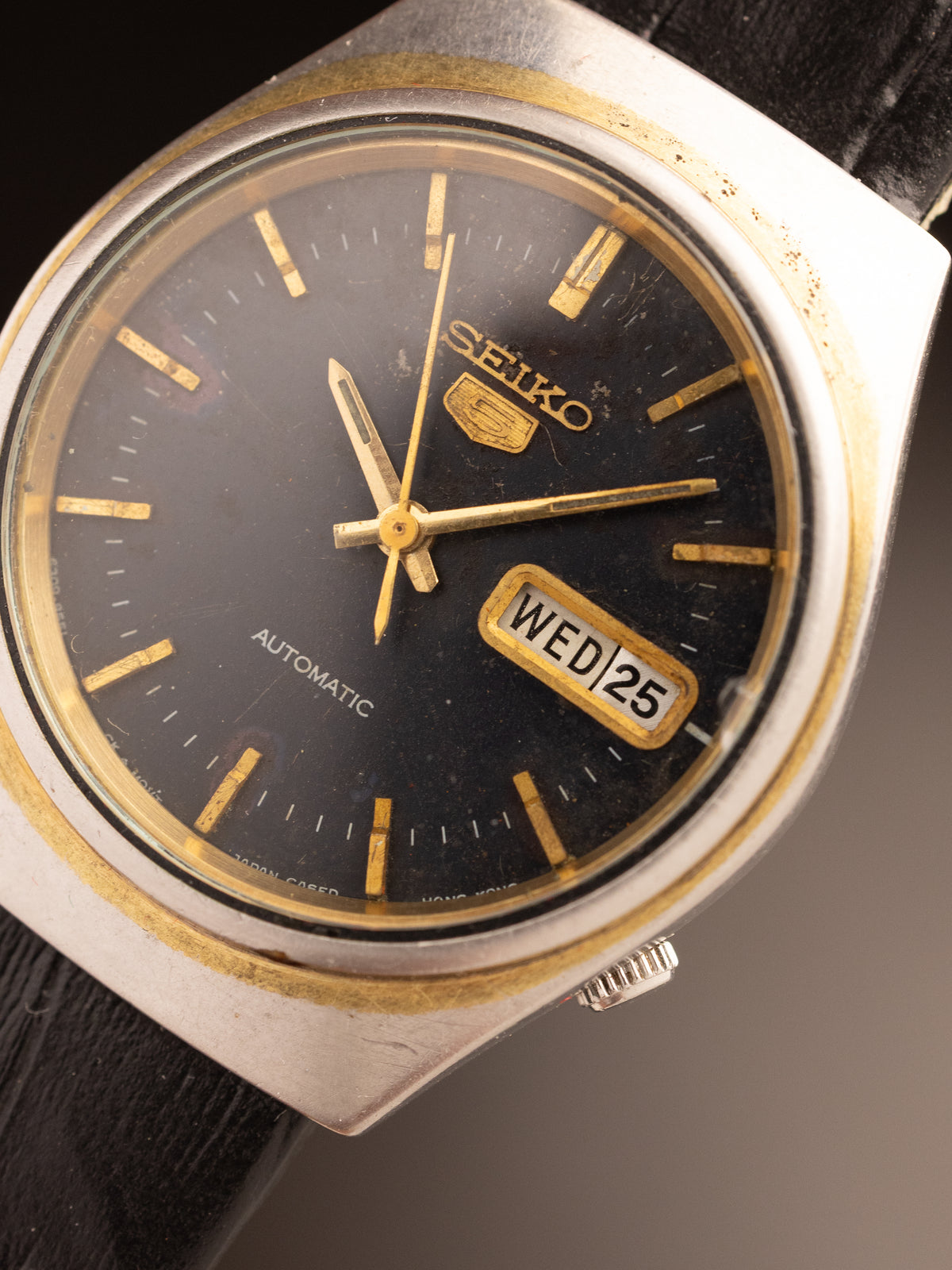 Seiko 5 Automatic Black Strap 591554 ( 6309-7330 )