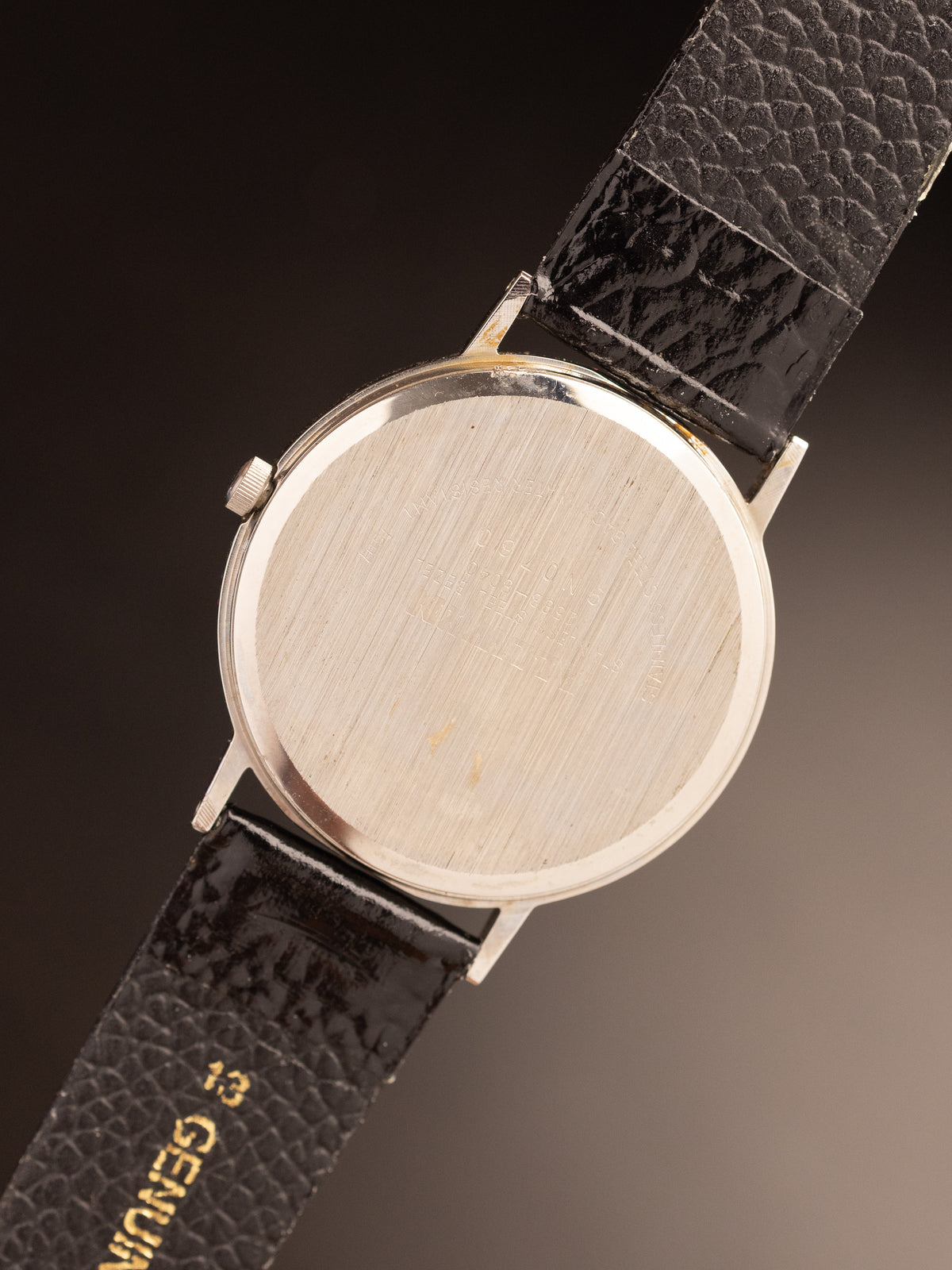 Allwyn Skeleton Quartz Black Gold Dial Arabic Numericals 9N0760 ( V2588-8040 )