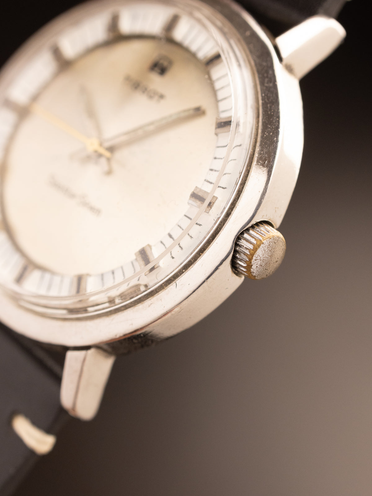 Tissot Seastar Seven Black White Dial Black Strap  ( Ref Unknown )