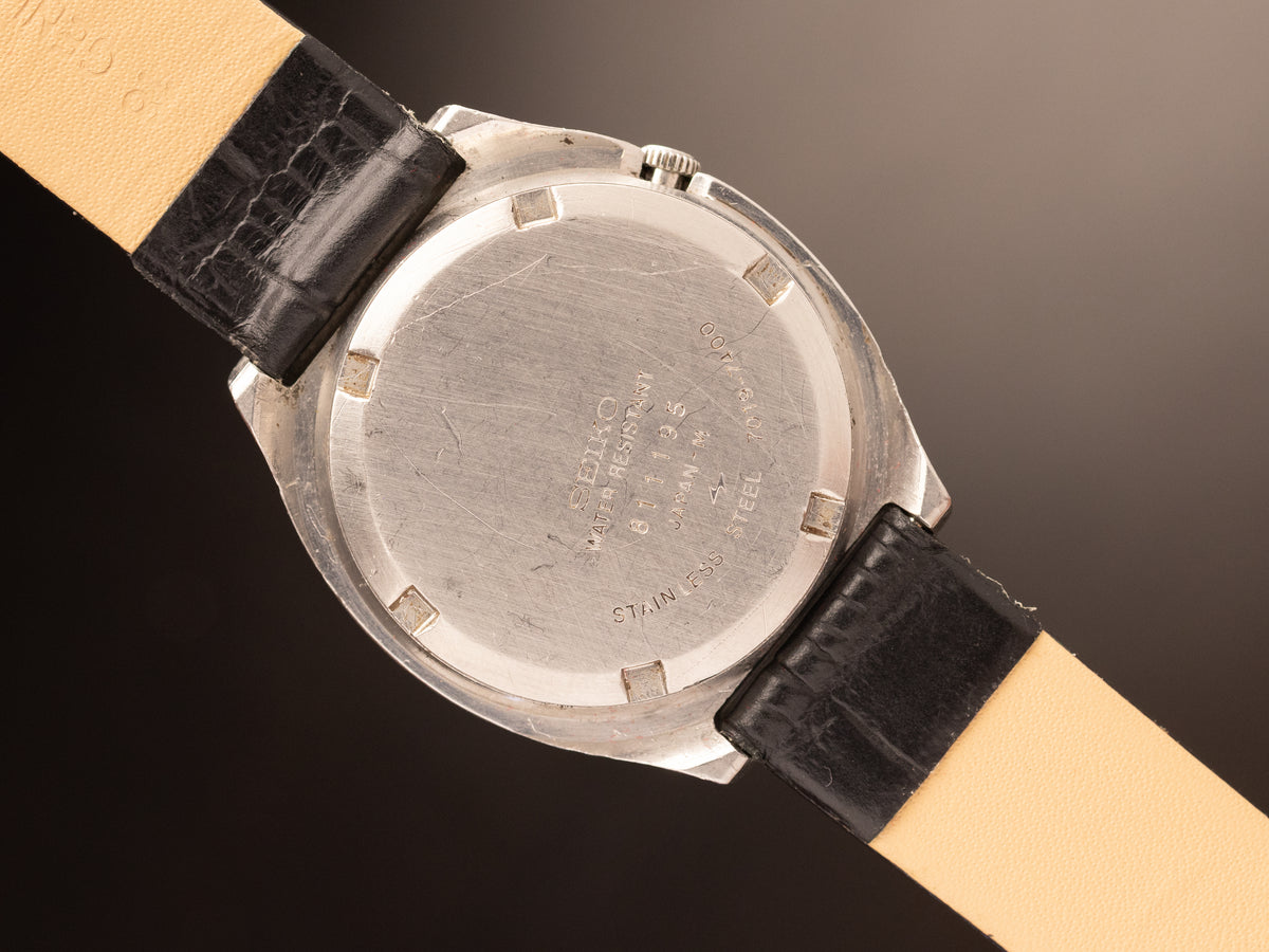 Seiko 5 Automatic Tonneau Case Black Strap 811195 ( 7019-7400 )