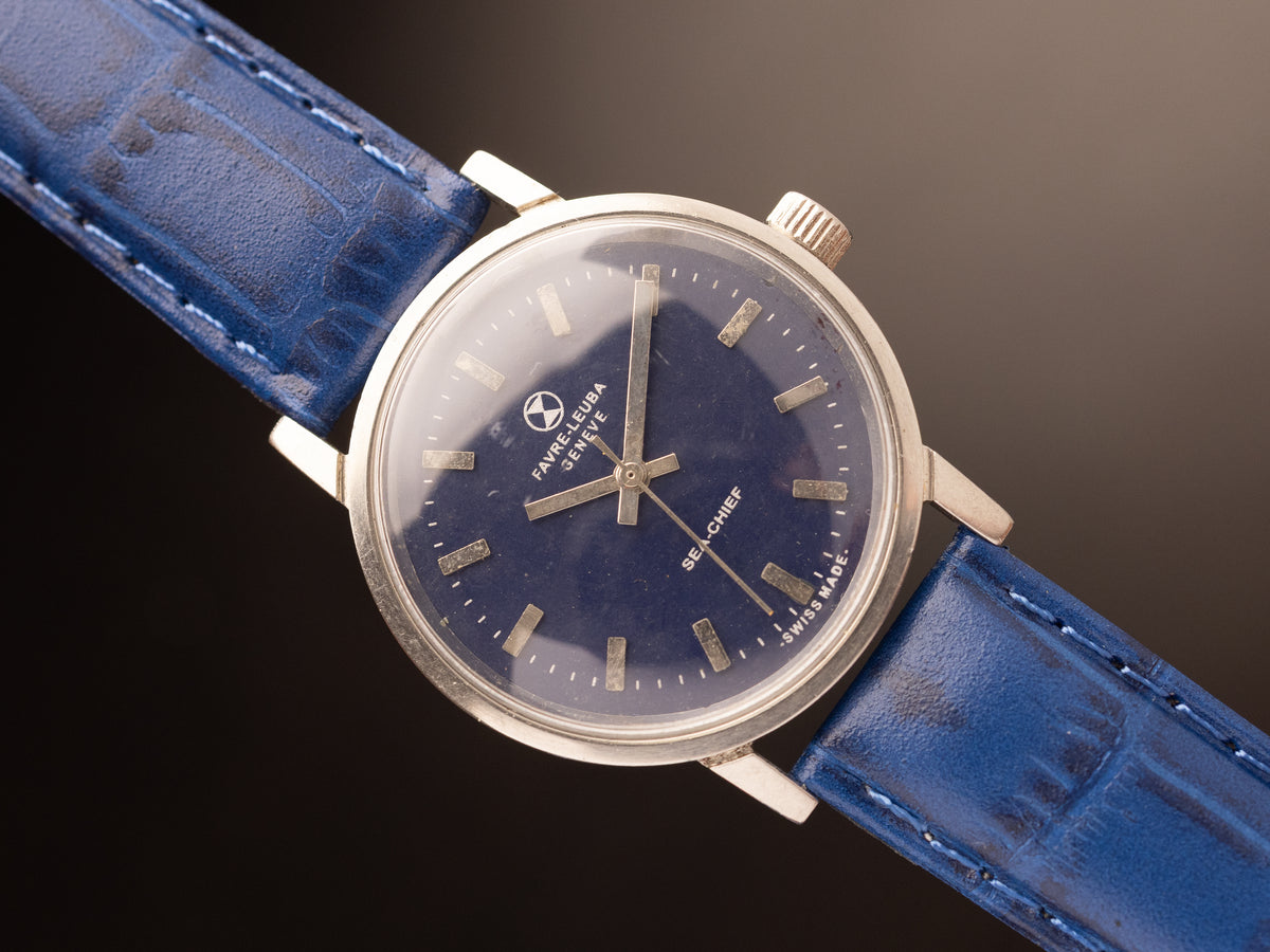Favre Leuba Sea Chief Blue Retouched Dial ( 81073 TL )